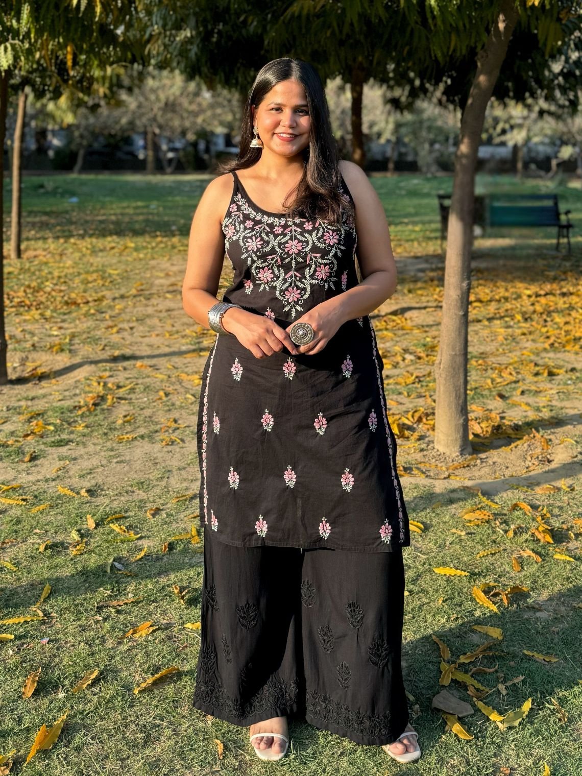 Raas Cotton Multi Color Chikankari Kurti - Chowkhat Lifestyle