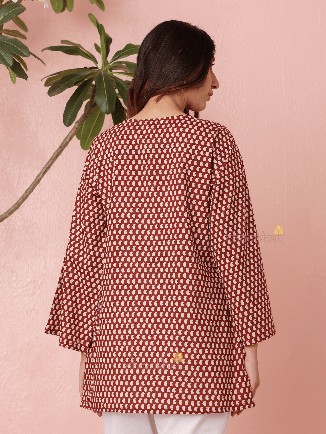 Ambar Short Hand Printed Cotton Kurti - Chowkhat Lifestyle
