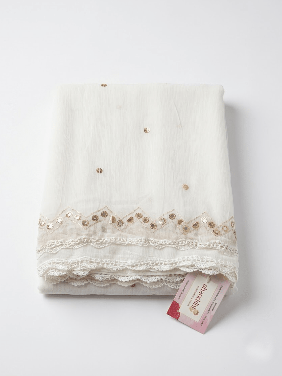 Ivana Chiffon Dupatta with Gota Work - Chowkhat Lifestyle
