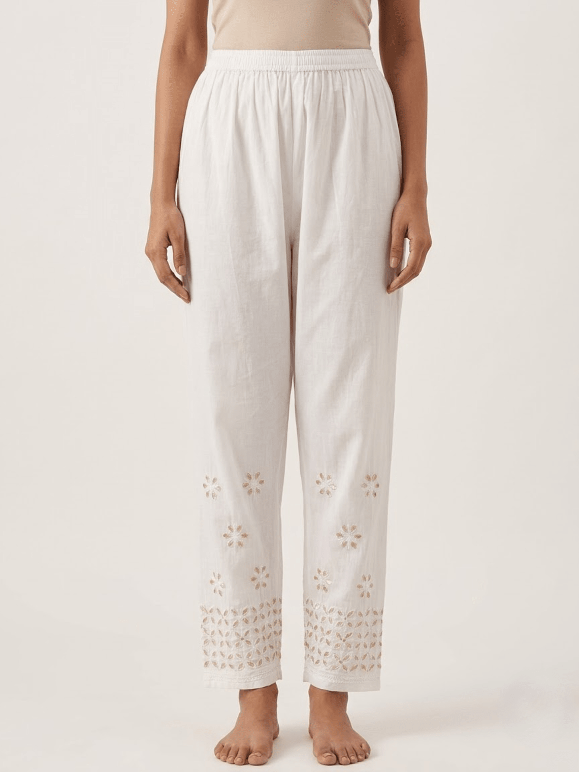 Ipsita Cotton Palazzo With Gota Work - Chowkhat Lifestyle