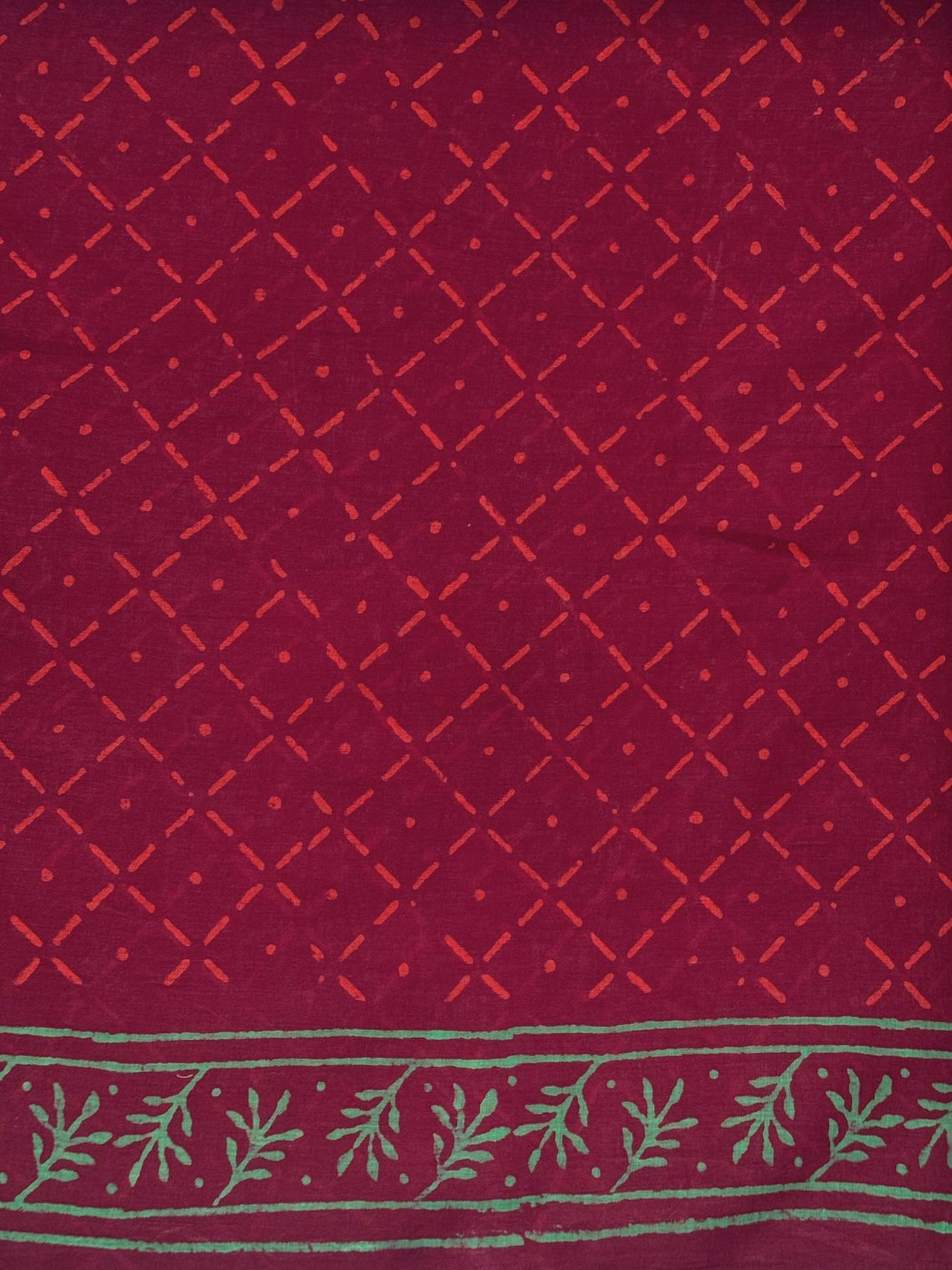 Hina Pre- Draped Hand Block Mul Cotton Saree