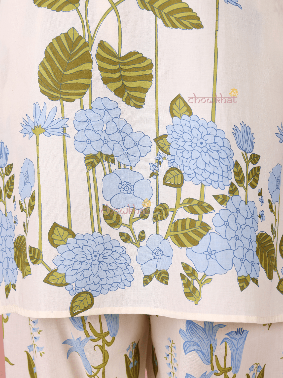 Avika Hand Printed Pure Cotton 3 Piece Stitched Suit Set with Dupatta - Chowkhat Lifestyle