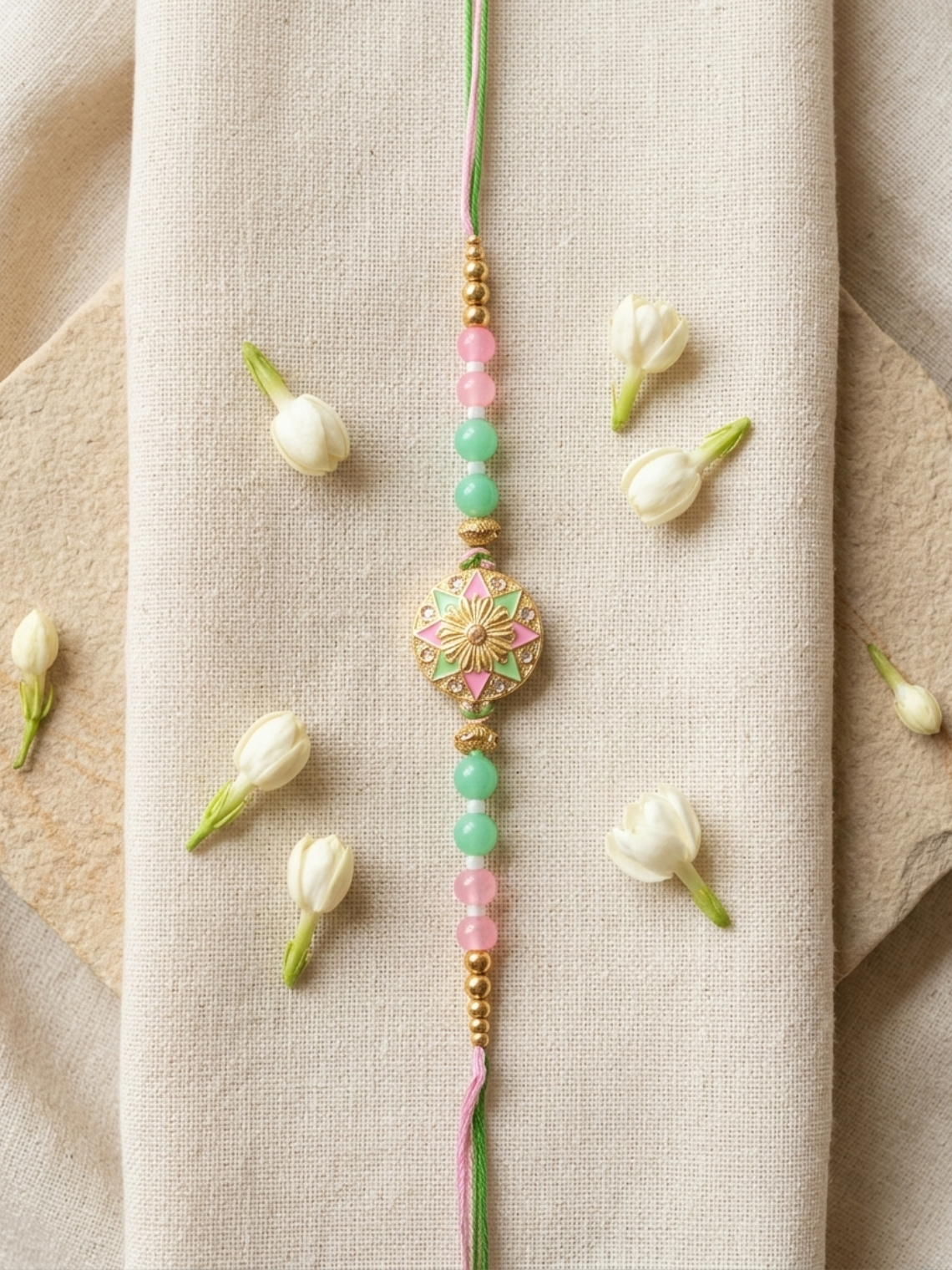 Intricate Pearl Rakhi