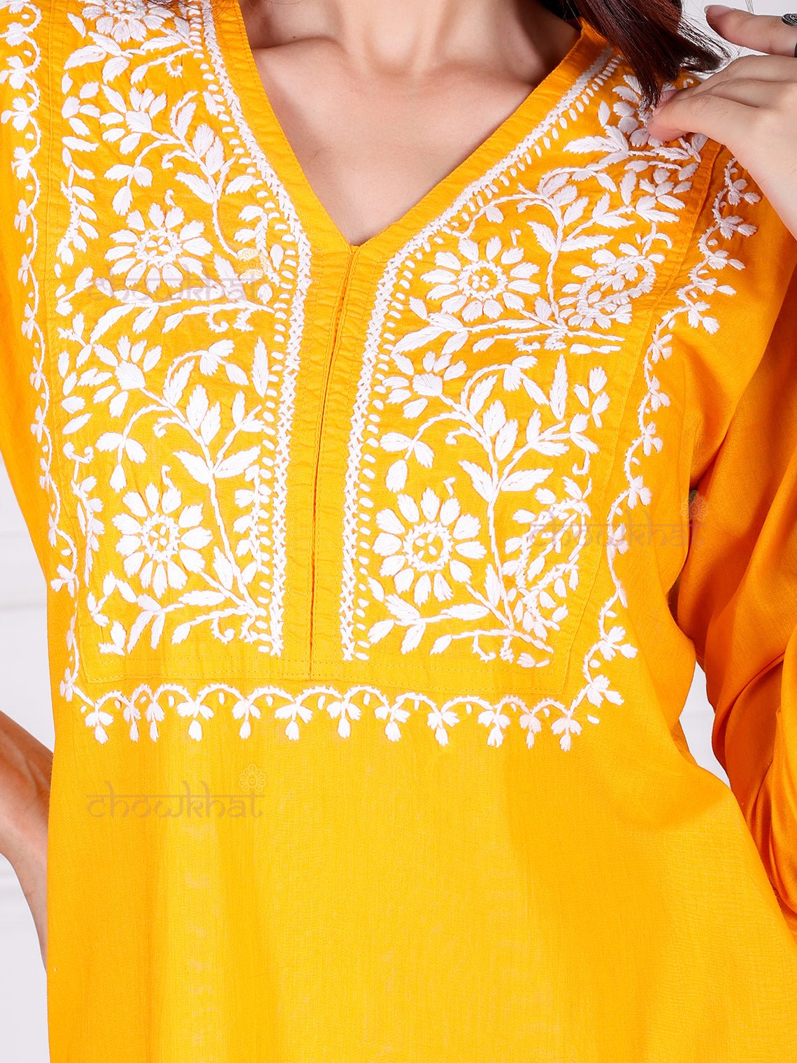 Asin Cotton Chikankari Kurti & Palazzo Set - Chowkhat Lifestyle
