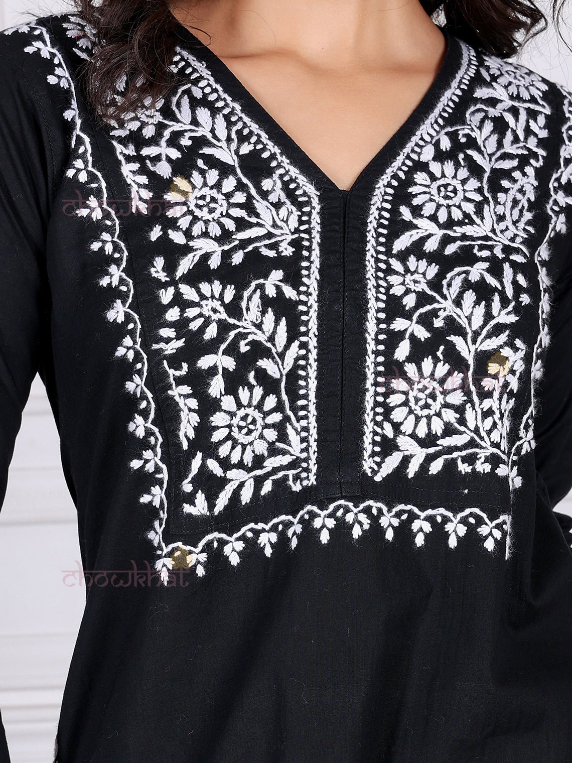 Asin Cotton Chikankari Kurti & Palazzo Set - Chowkhat Lifestyle