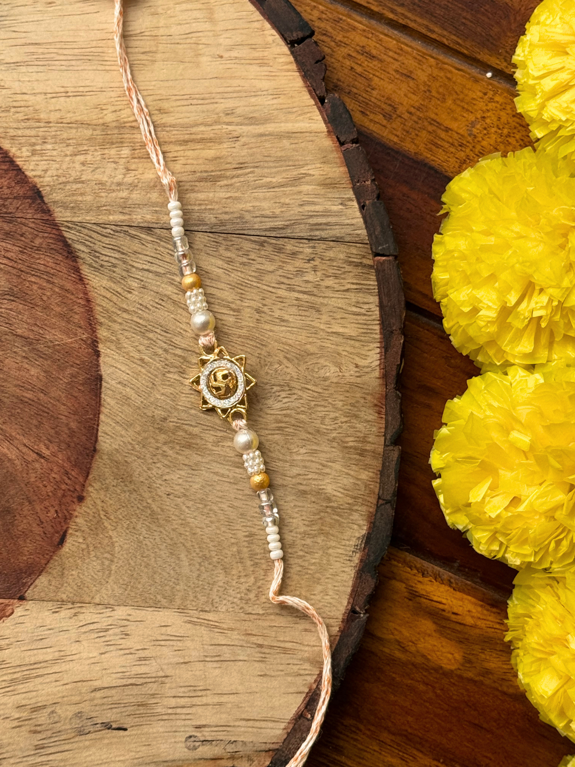 Handcrafted Pearl Rakhi