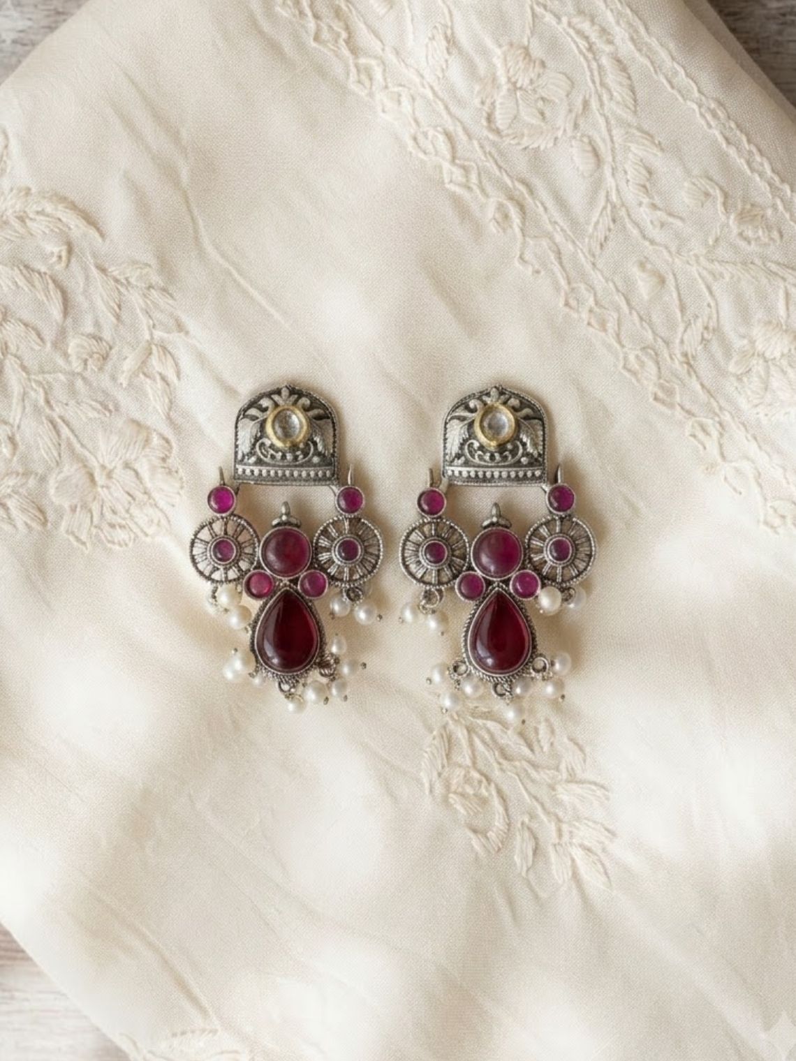 Jaltarang German Silver Earring - Chowkhat Lifestyle