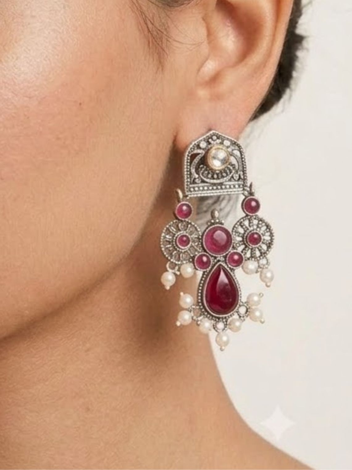 Jaltarang German Silver Earring - Chowkhat Lifestyle