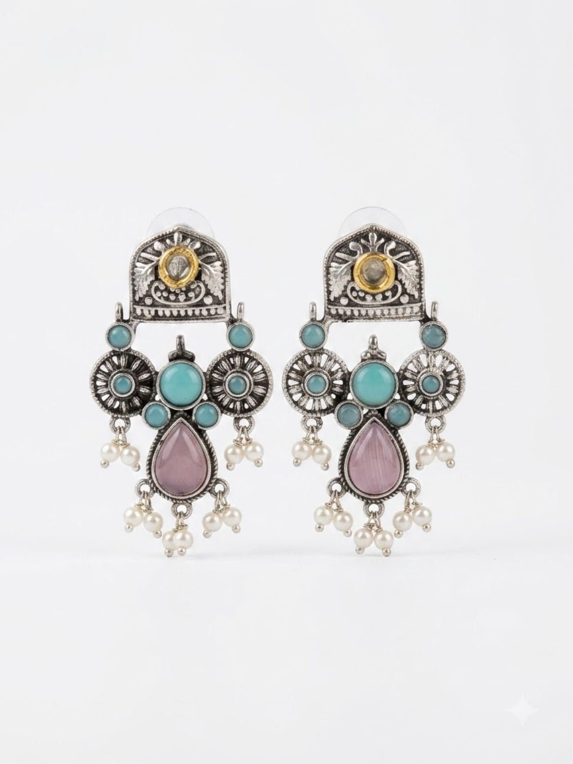 Jaltarang German Silver Earrings - Chowkhat Lifestyle