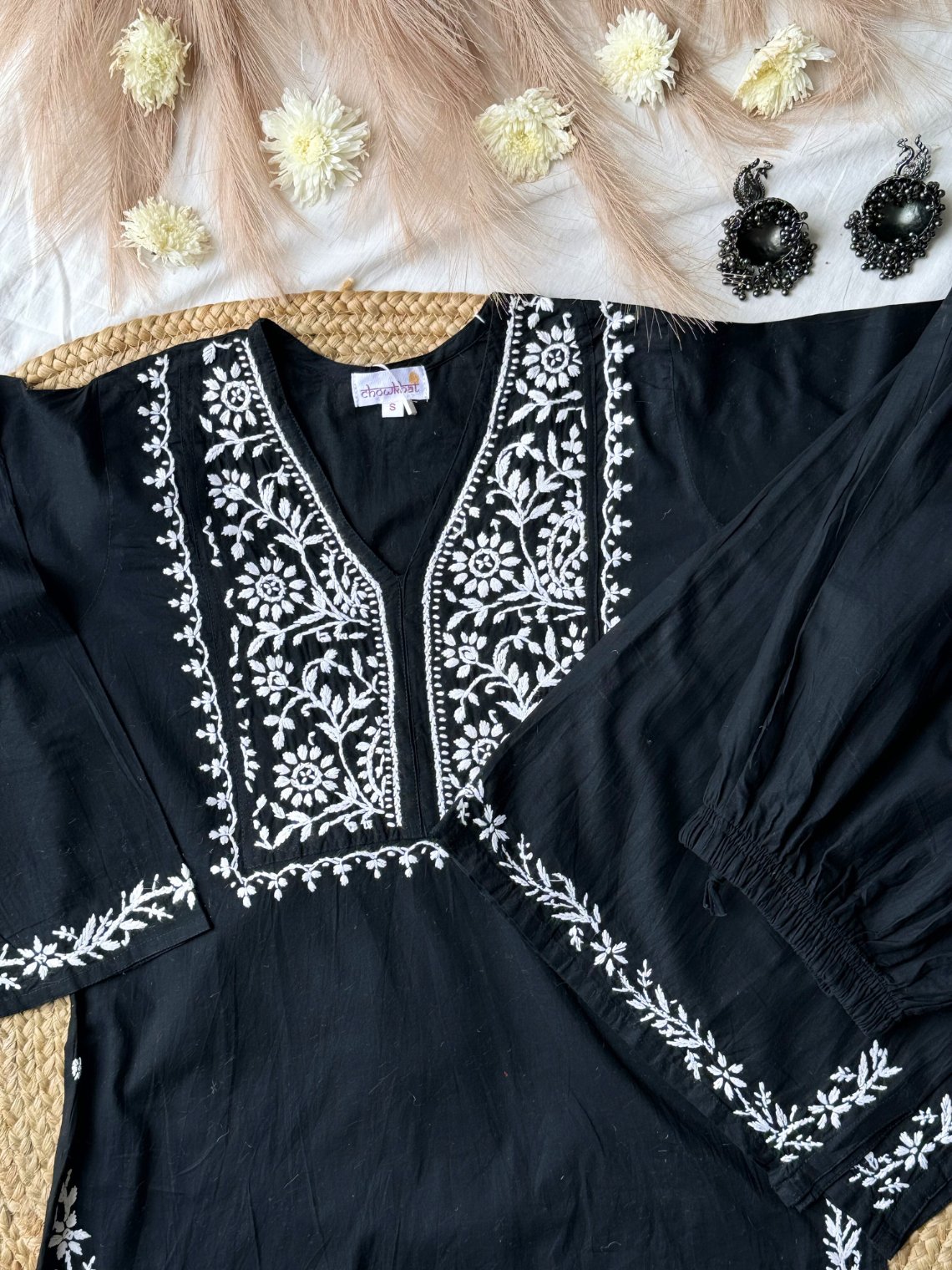 Asin Cotton Chikankari Kurti & Palazzo Set - Chowkhat Lifestyle