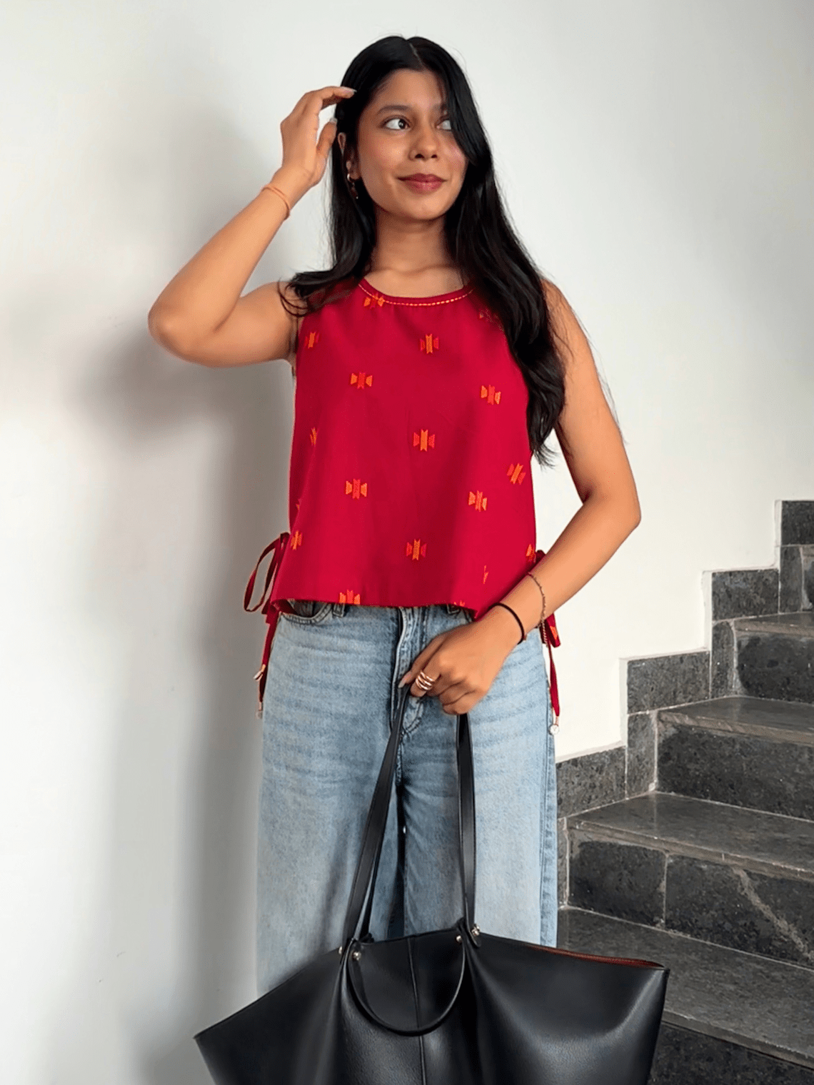 Nysa Handloom Kantha Top - Chowkhat Lifestyle