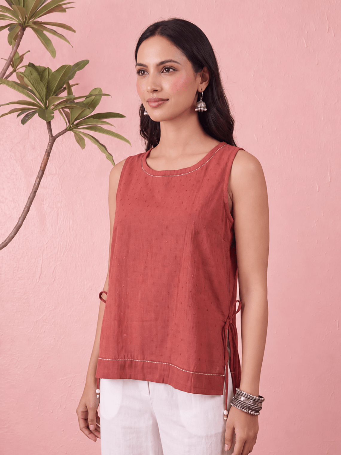 Noor Dobby Cotton Kantha Top - Chowkhat Lifestyle