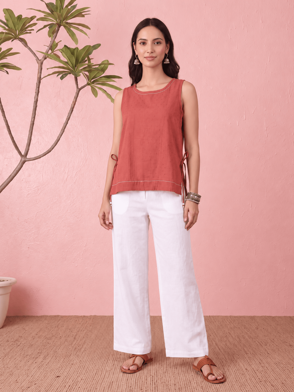 Noor Dobby Cotton Kantha Top - Chowkhat Lifestyle