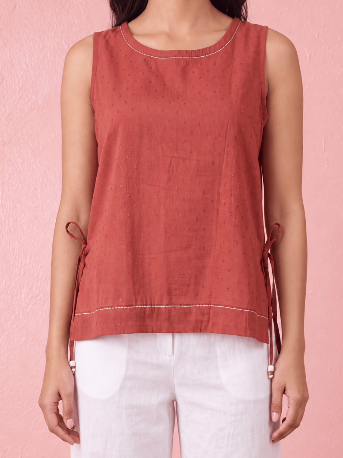 Noor Dobby Cotton Kantha Top - Chowkhat Lifestyle