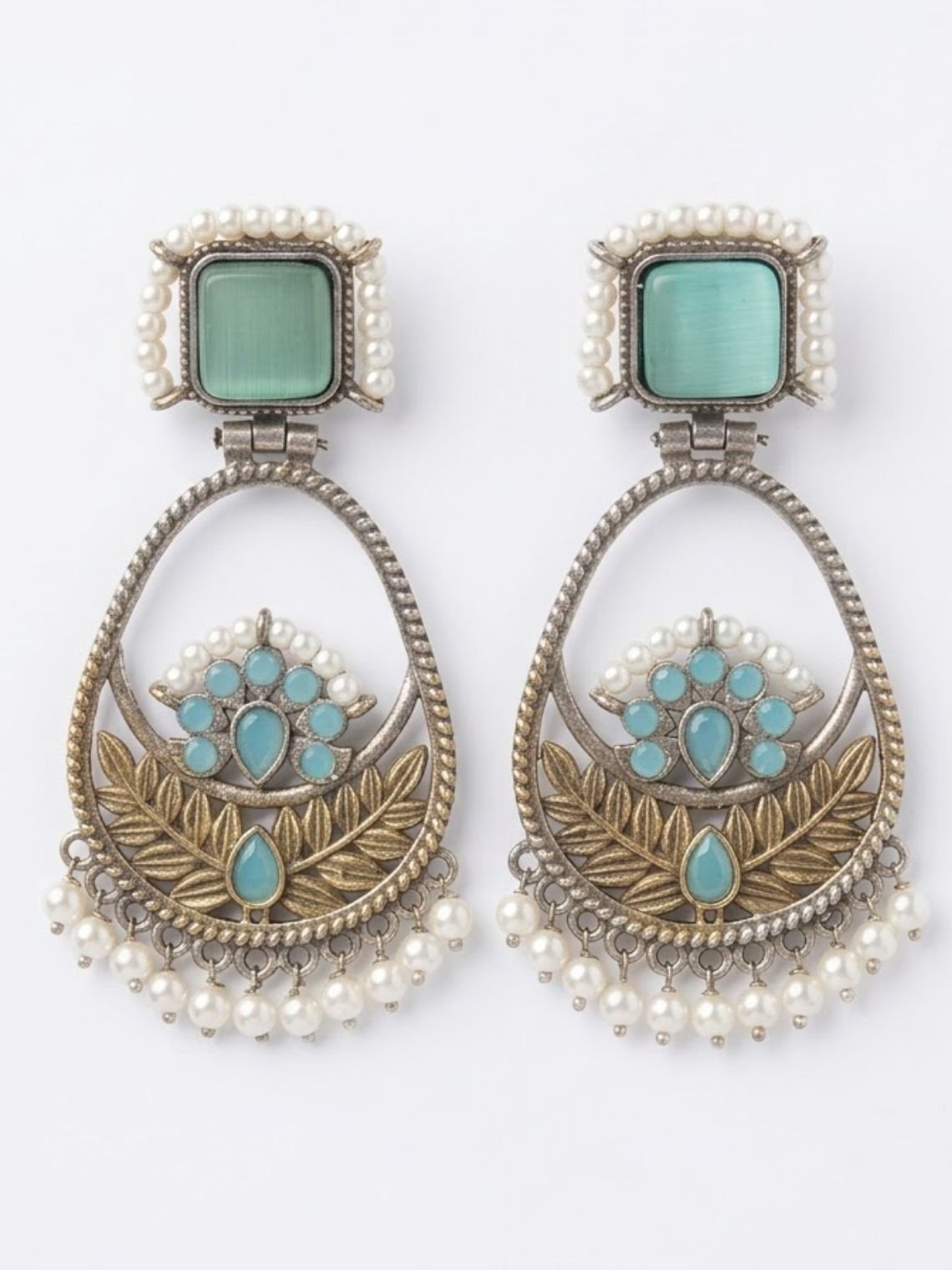 Zareen Oxidised German Silver Earrings - Chowkhat Lifestyle