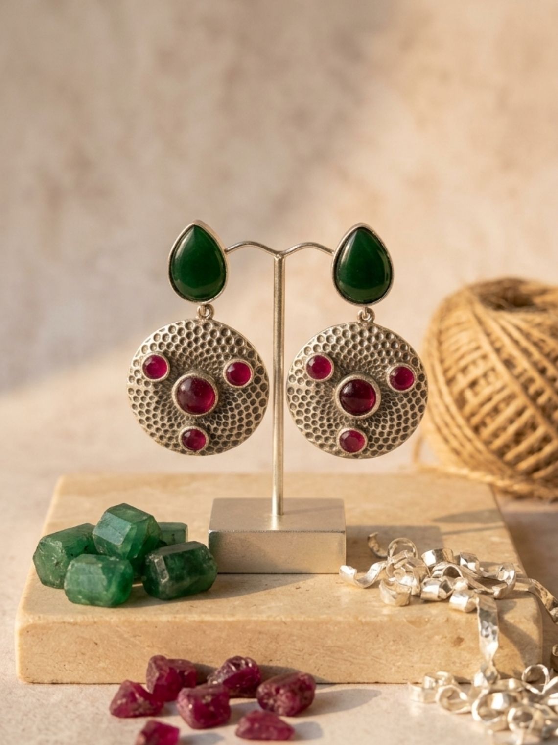 Regal Jewel Oxidised Earrings - Chowkhat Lifestyle