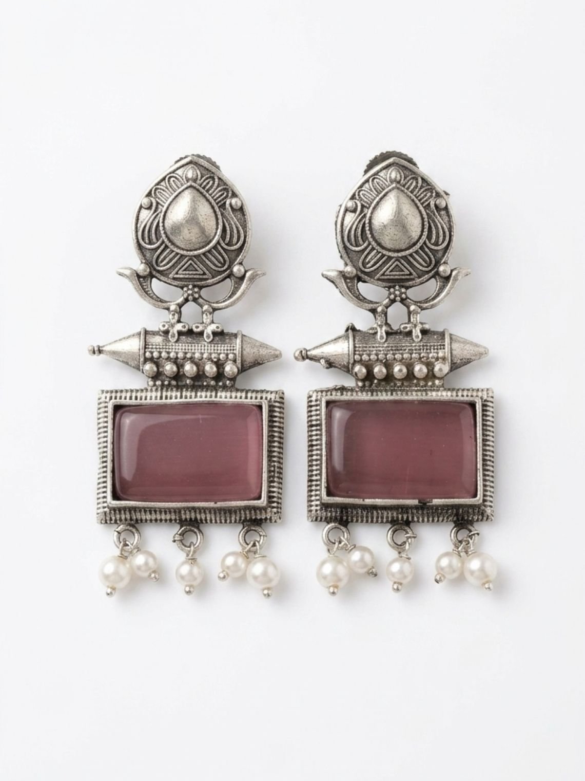 Vintage German Silver Earring - Chowkhat Lifestyle