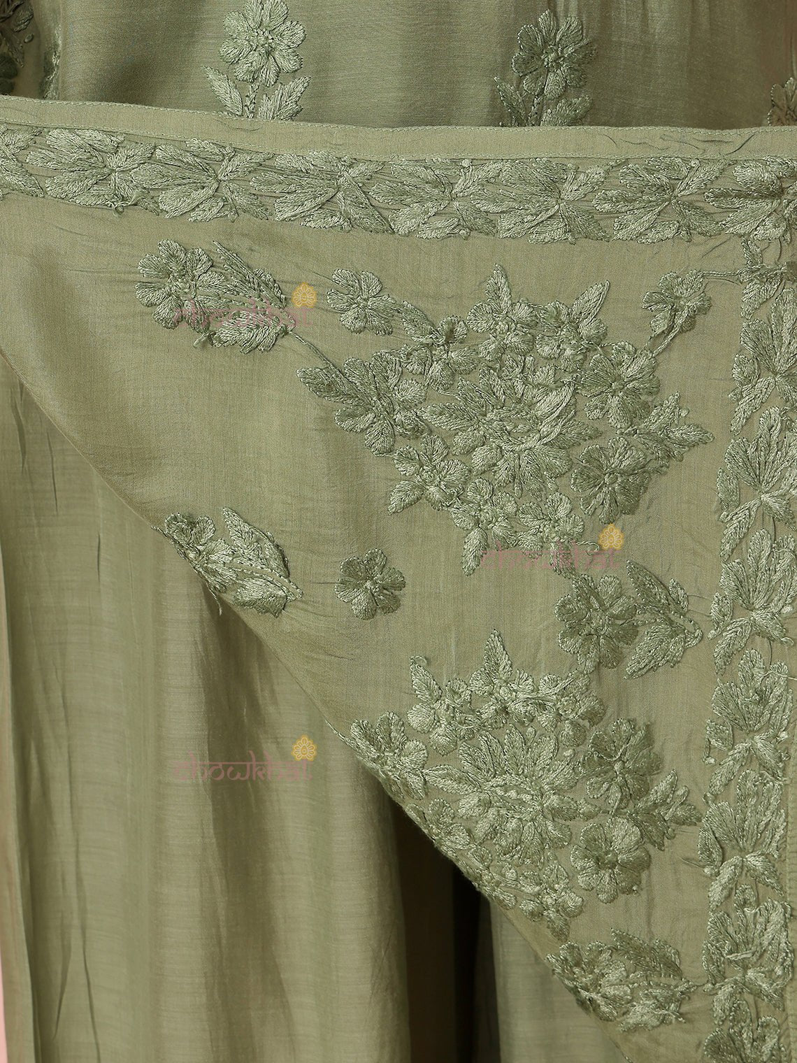 Lavina Premium Muslin Chikankari Kurti & Palazzo Set - Chowkhat Lifestyle