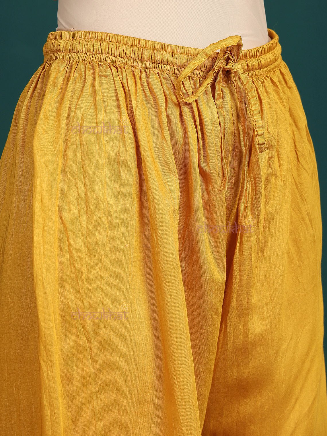 Siya Premium Chanderi Chikankari Kurti & Palazzo Set - Chowkhat Lifestyle