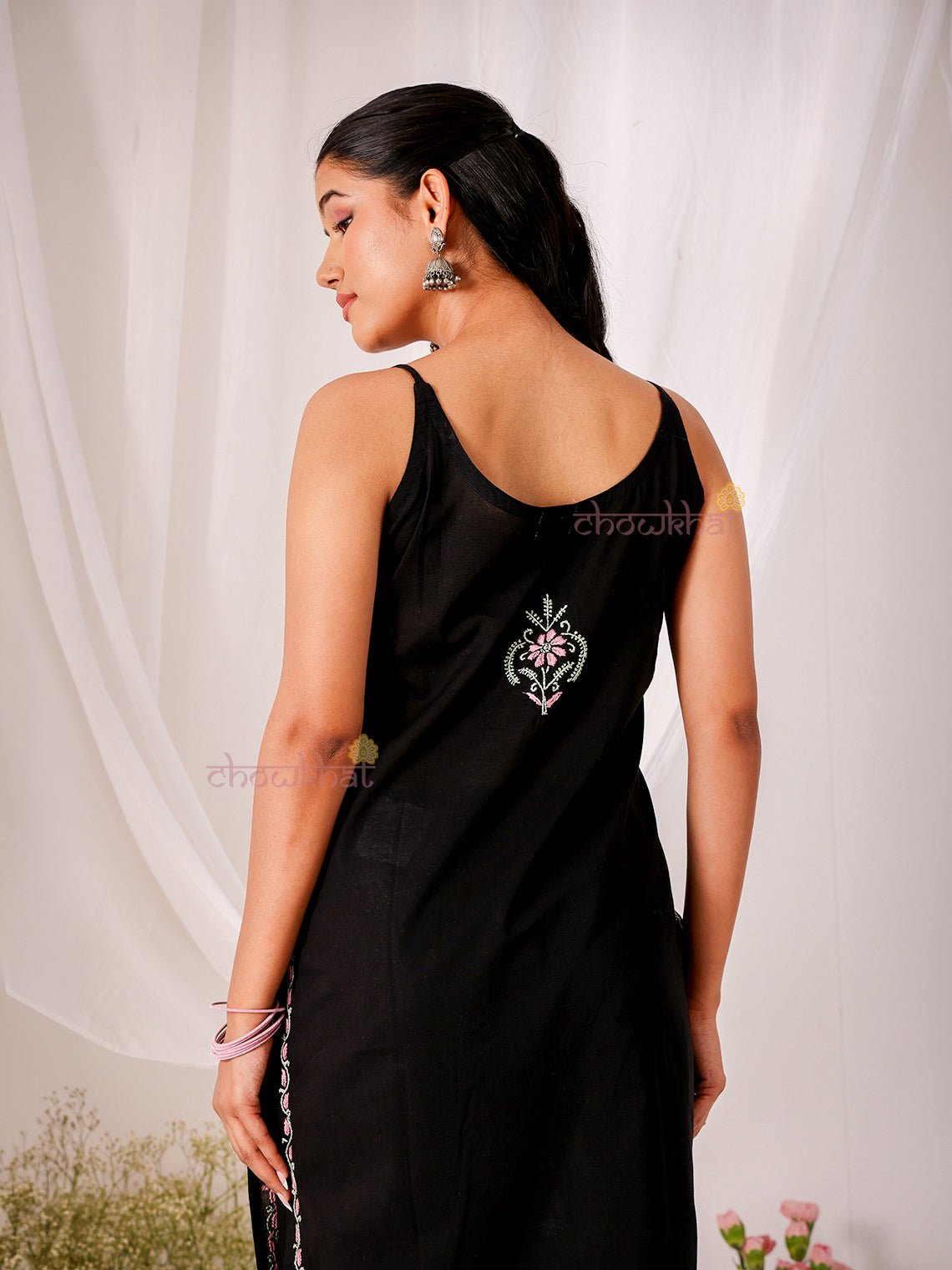 Raas Cotton Multi Color Chikankari Kurti - Chowkhat Lifestyle
