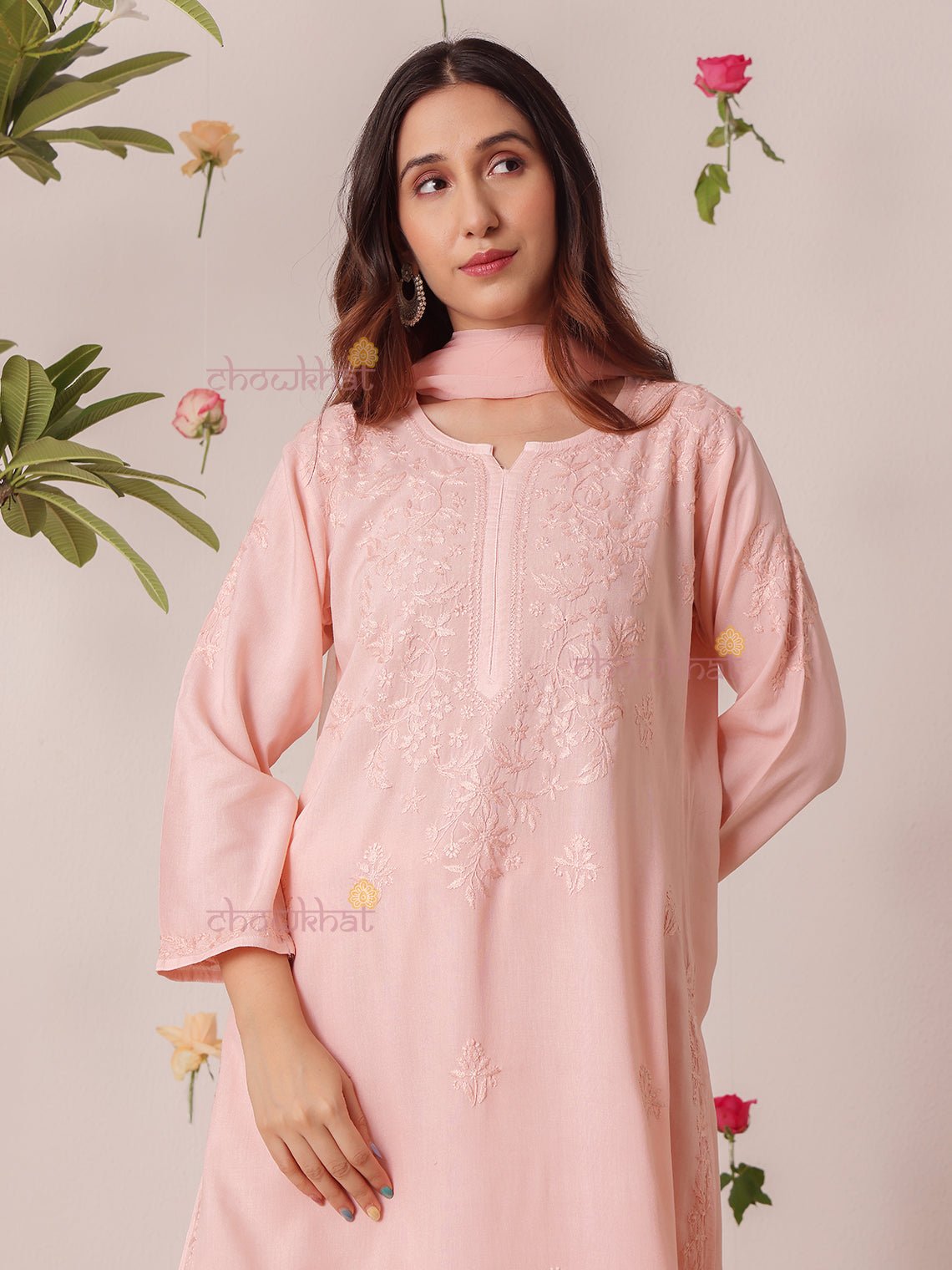 Mahi Premium Rayon 3 Piece Chikankari Stitched Suit Set - Chowkhat Lifestyle