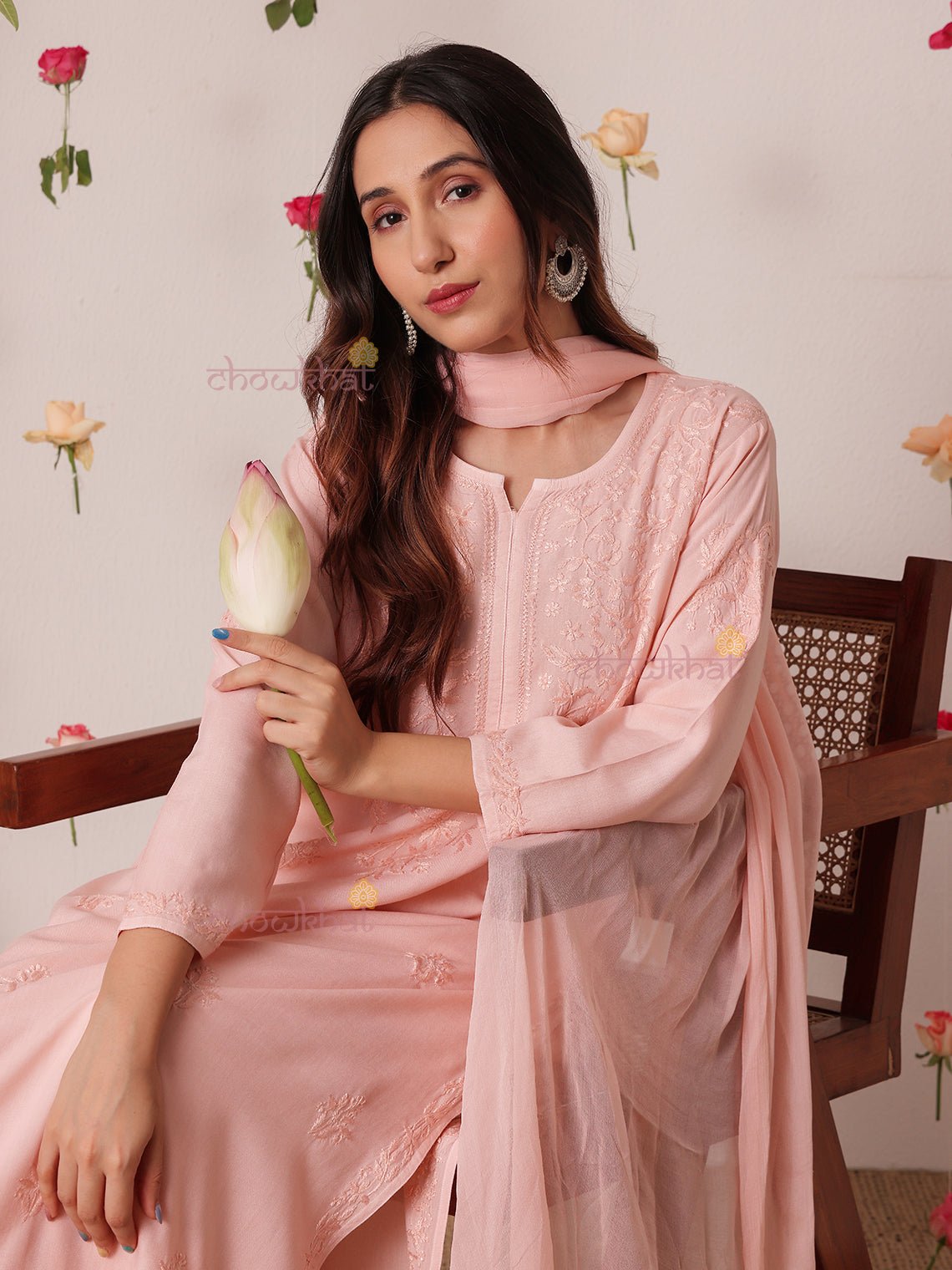 Mahi Premium Rayon 3 Piece Chikankari Stitched Suit Set - Chowkhat Lifestyle