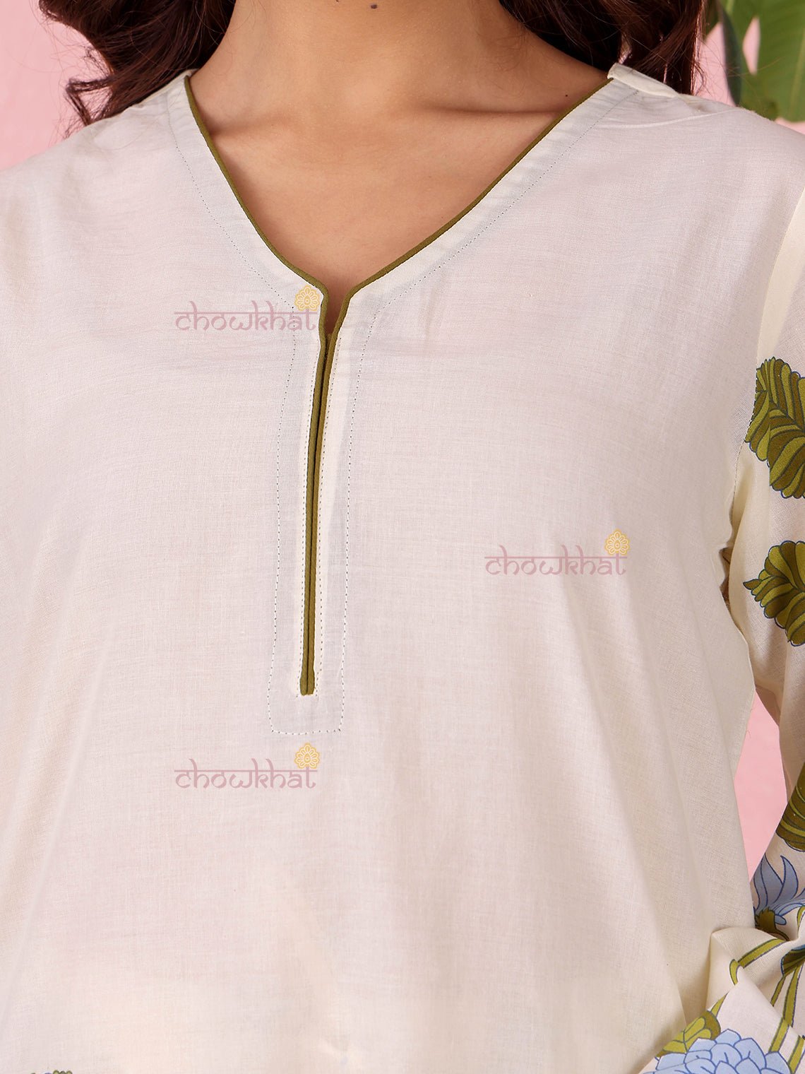 Avika Hand Printed Pure Cotton 3 Piece Stitched Suit Set with Dupatta - Chowkhat Lifestyle