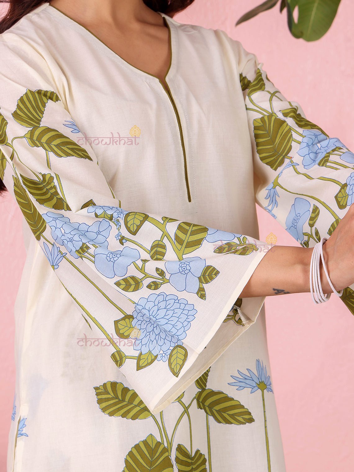 Avika Hand Printed Pure Cotton 3 Piece Stitched Suit Set with Dupatta - Chowkhat Lifestyle