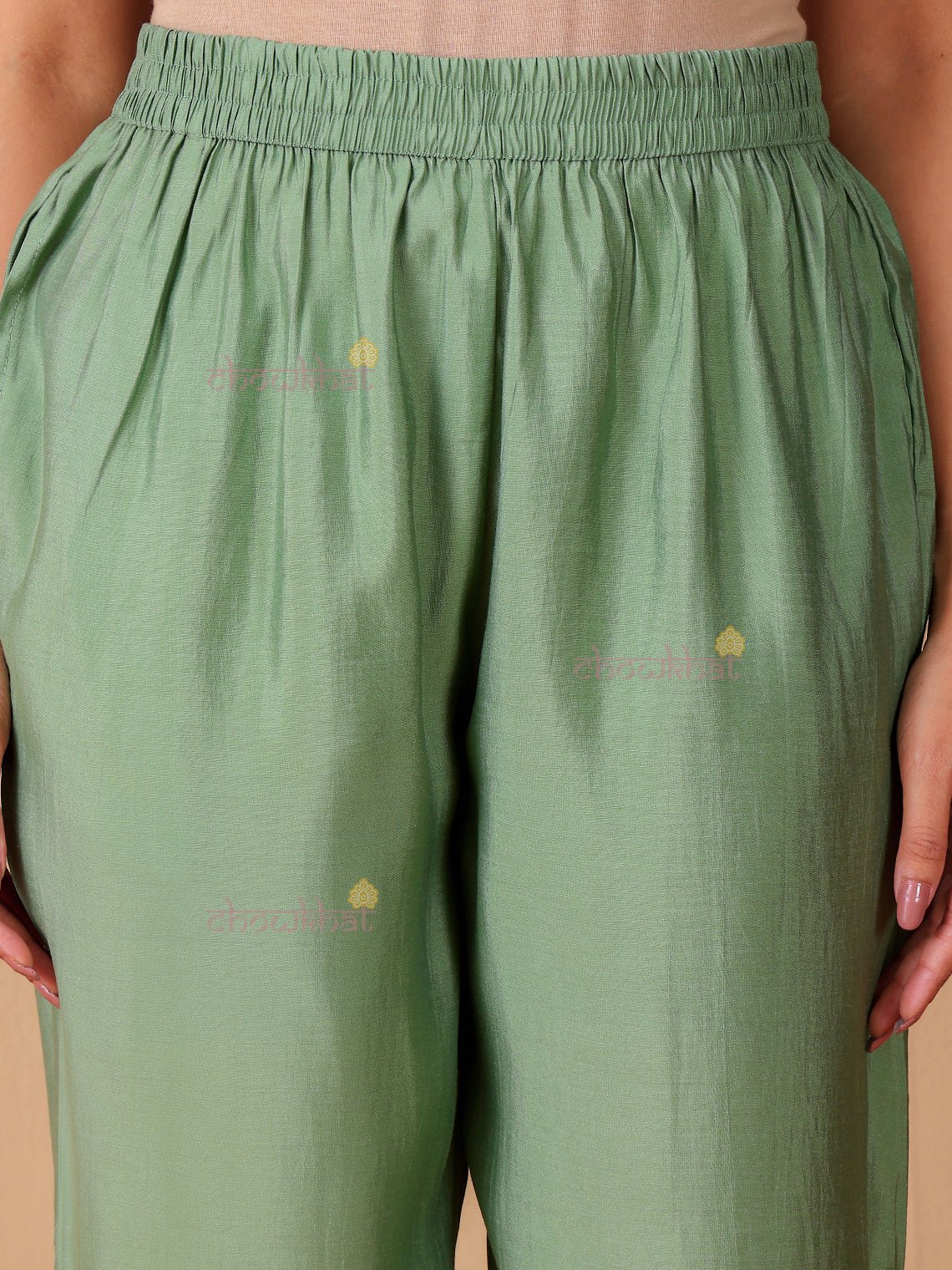 Kashvi Hand Embroidered Printed Modal Muslin 3 Piece Stitched Suit Set - Chowkhat Lifestyle