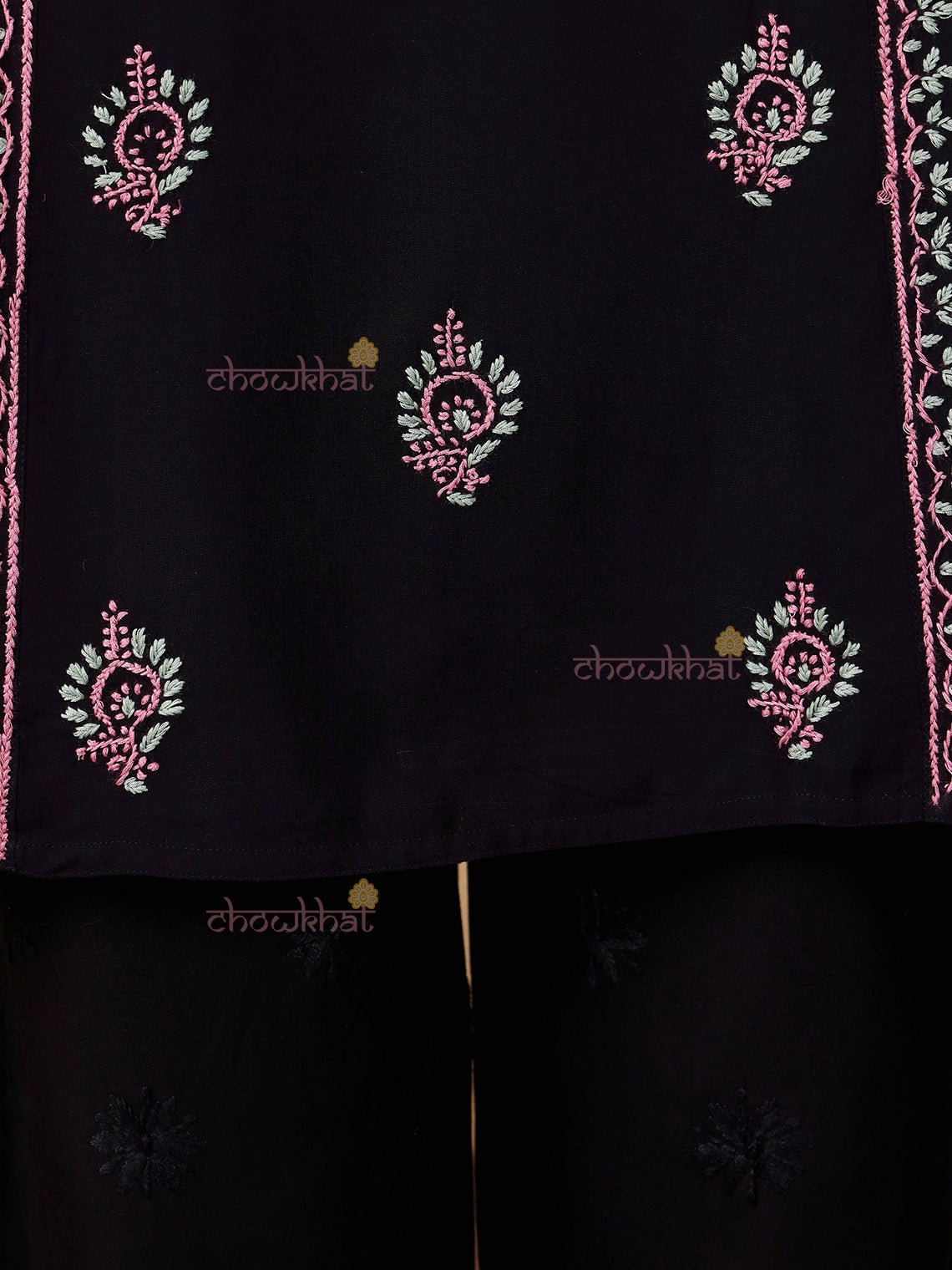 Irya Panel Premium Rayon Multi Color Chikankari Kurti - Chowkhat Lifestyle