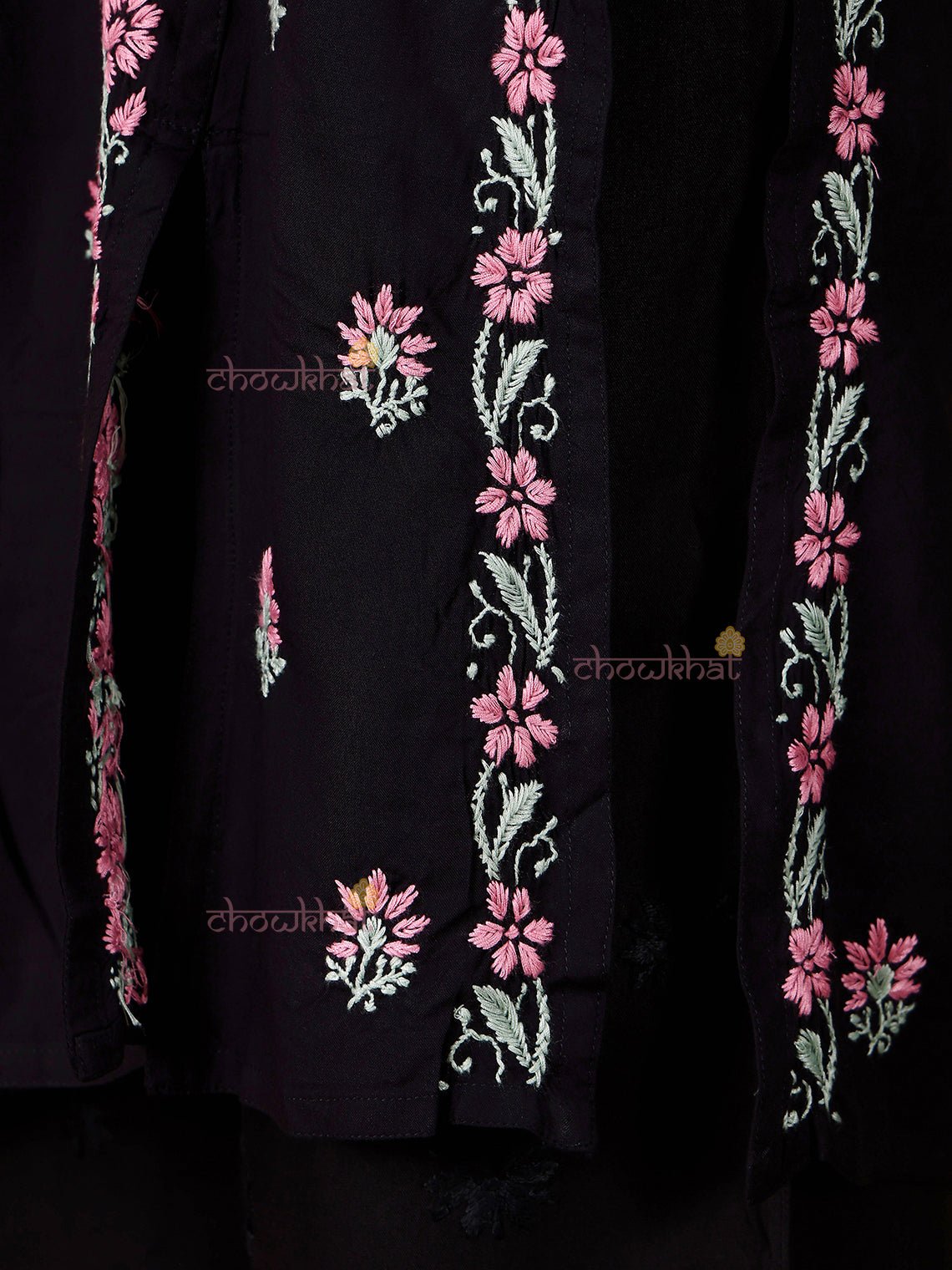 Irya Angrakha Premium Rayon Multi Color Chikankari Kurti - Chowkhat Lifestyle