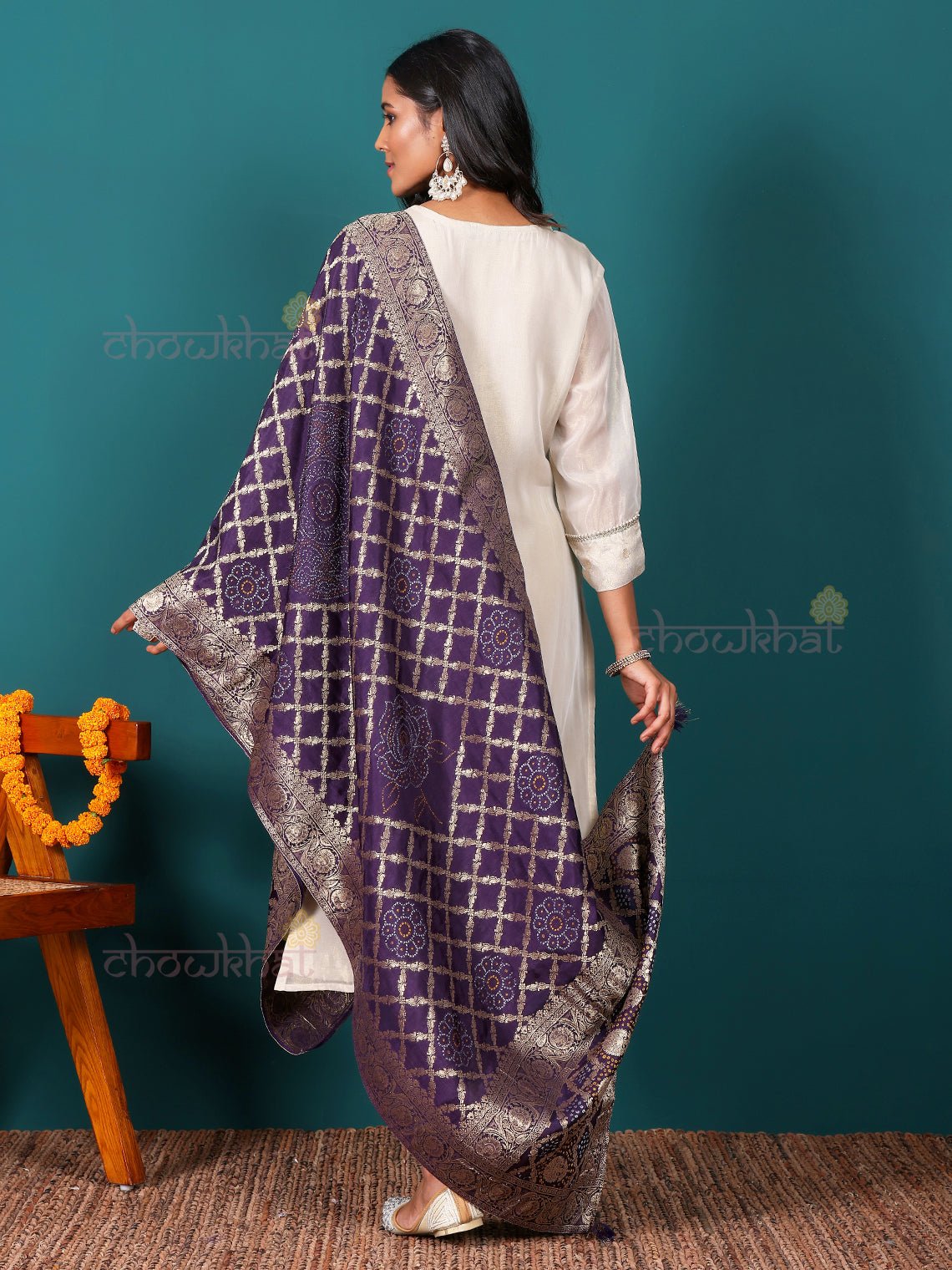 Azaa Hand Embroidered Tissue Organza Stitched Suit Set - Chowkhat Lifestyle