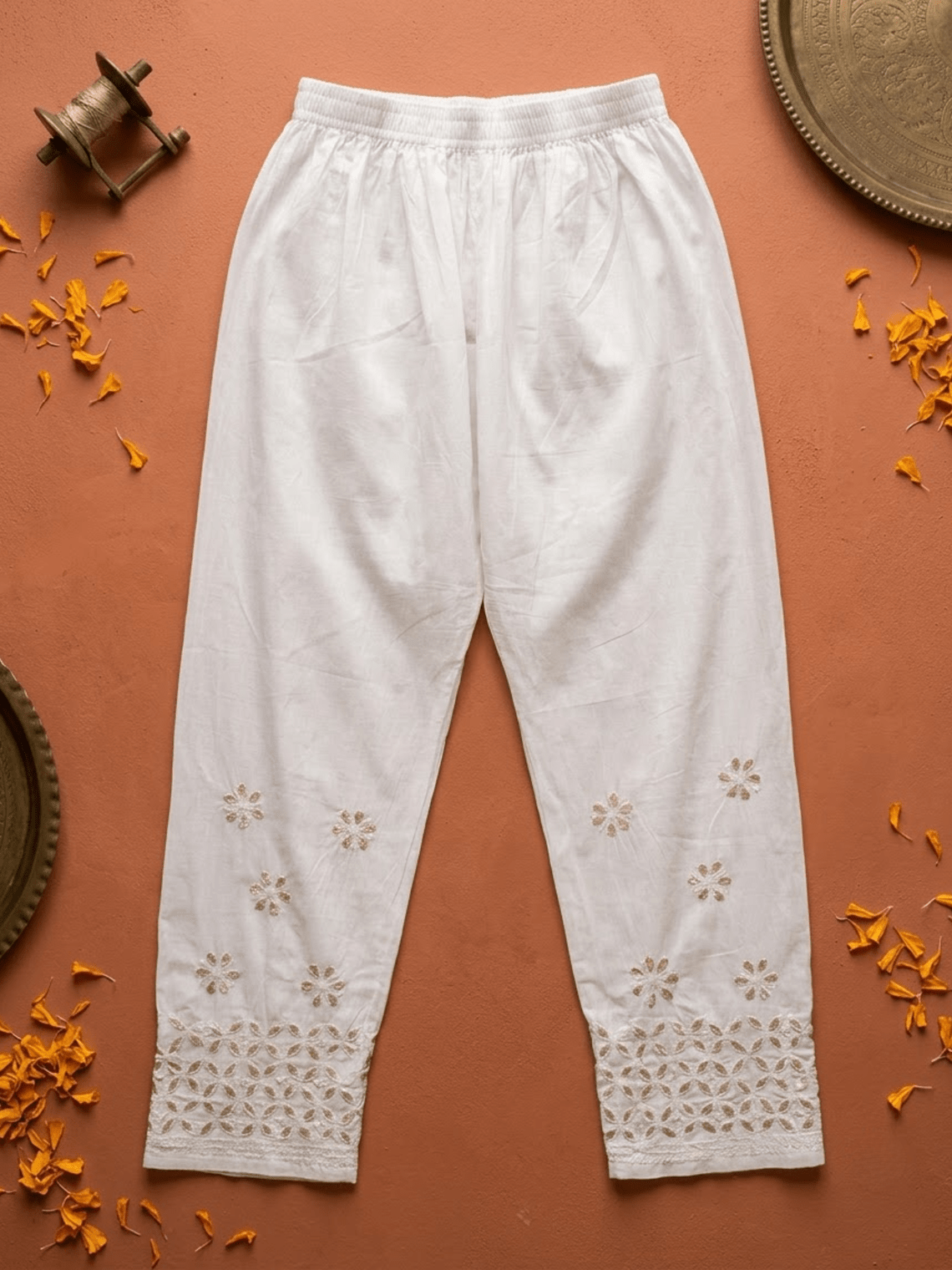 Ipsita Cotton Palazzo With Gota Work - Chowkhat Lifestyle