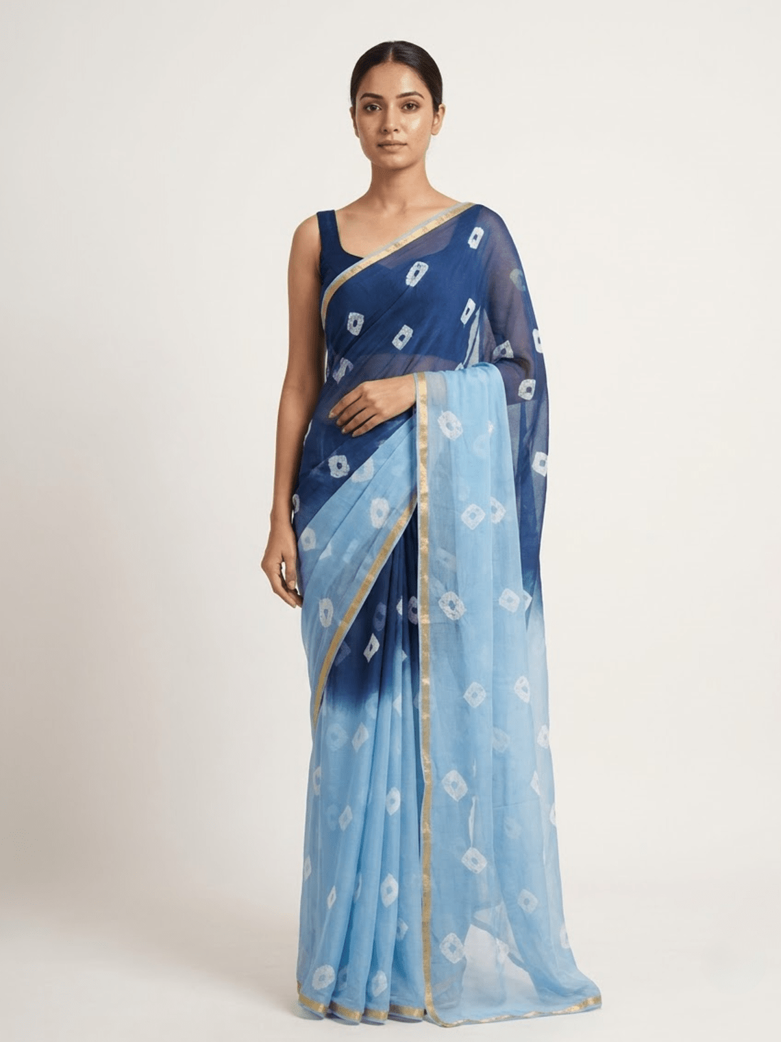 Paridhi Ombre Bandhani Georgette Saree - Chowkhat Lifestyle