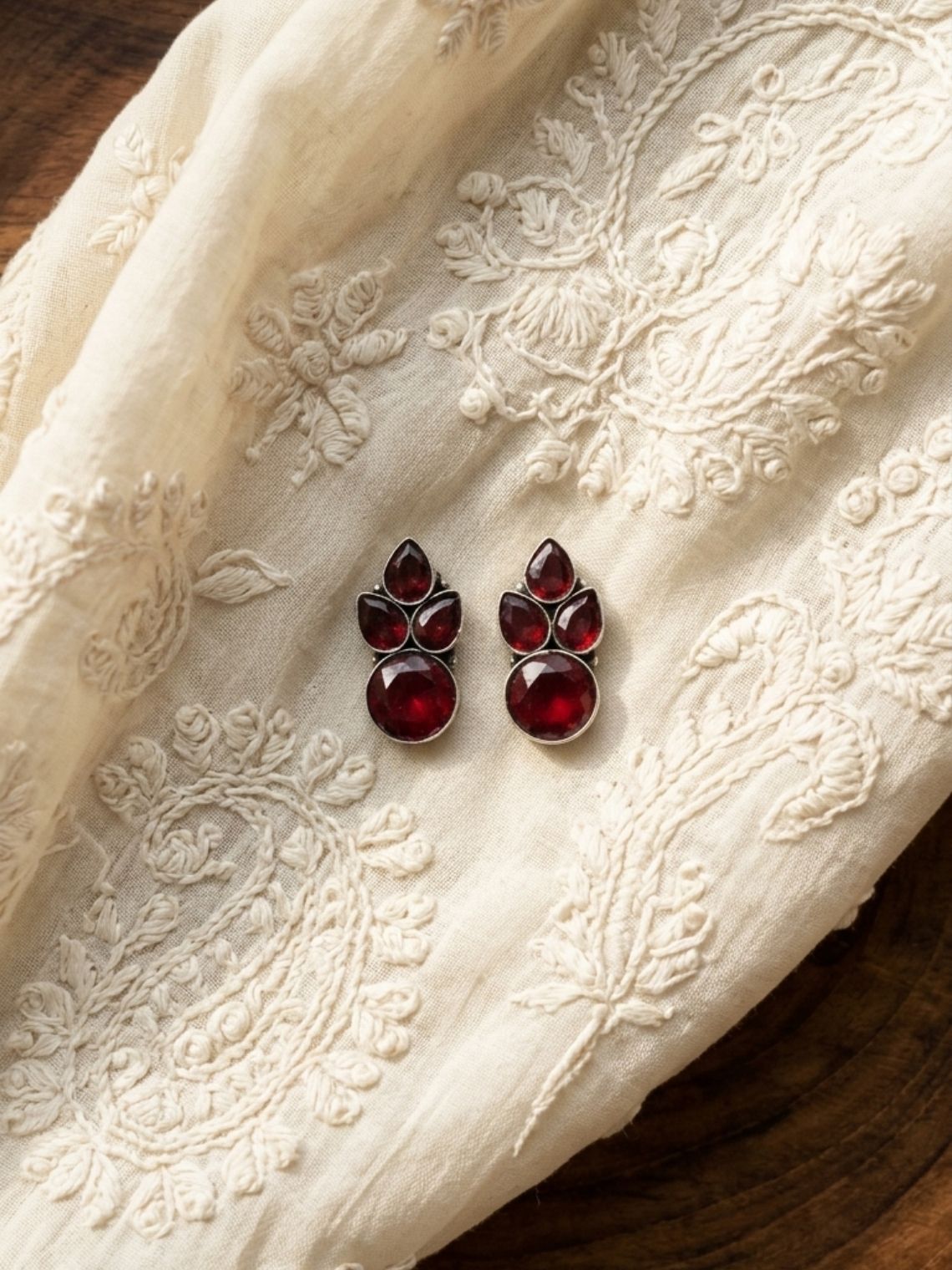 Classic Stone Oxidised Earrings - Chowkhat Lifestyle