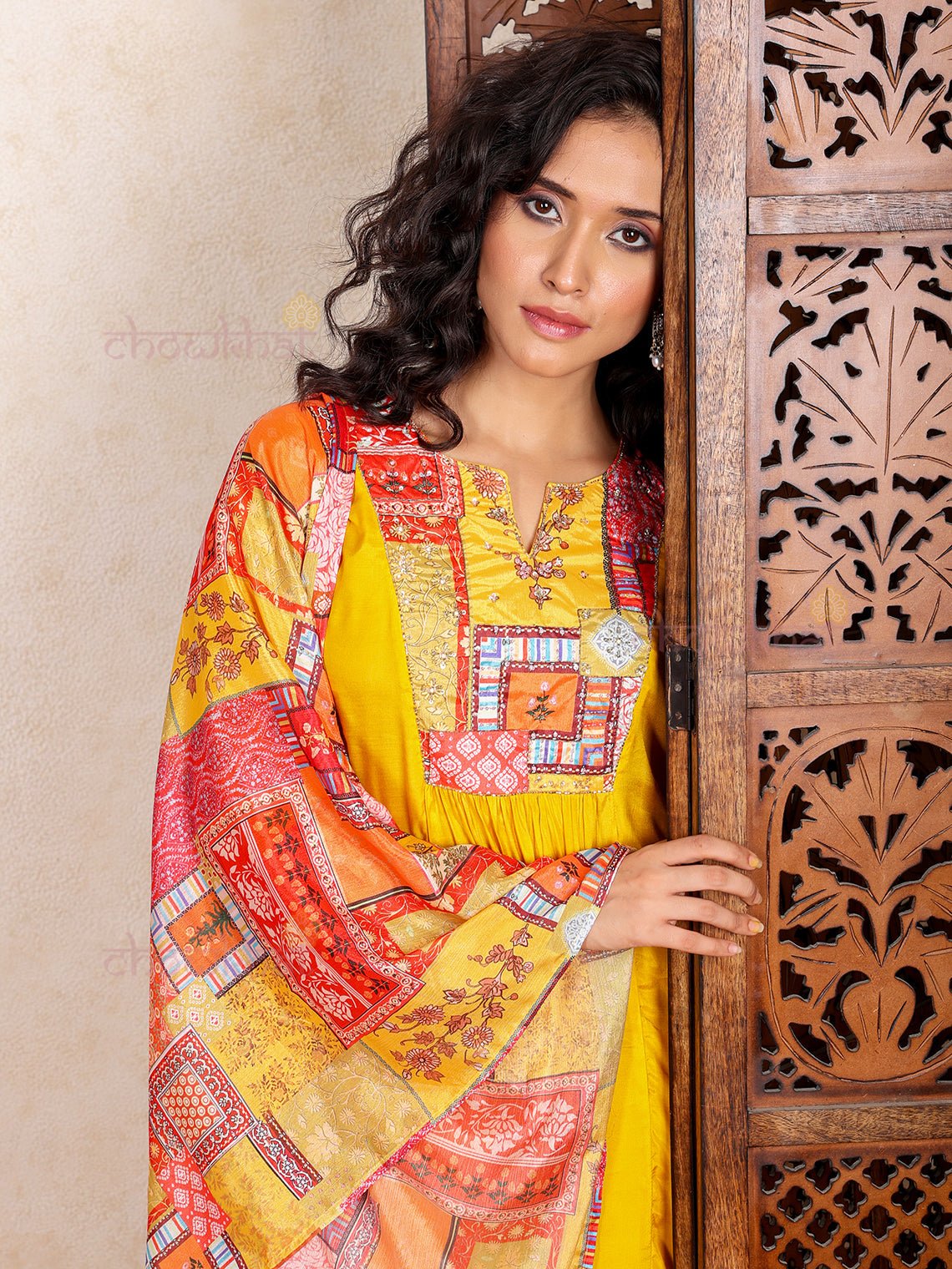 Roop Nyra Style Muslin Suit set with Hand Embroidery - Chowkhat Lifestyle