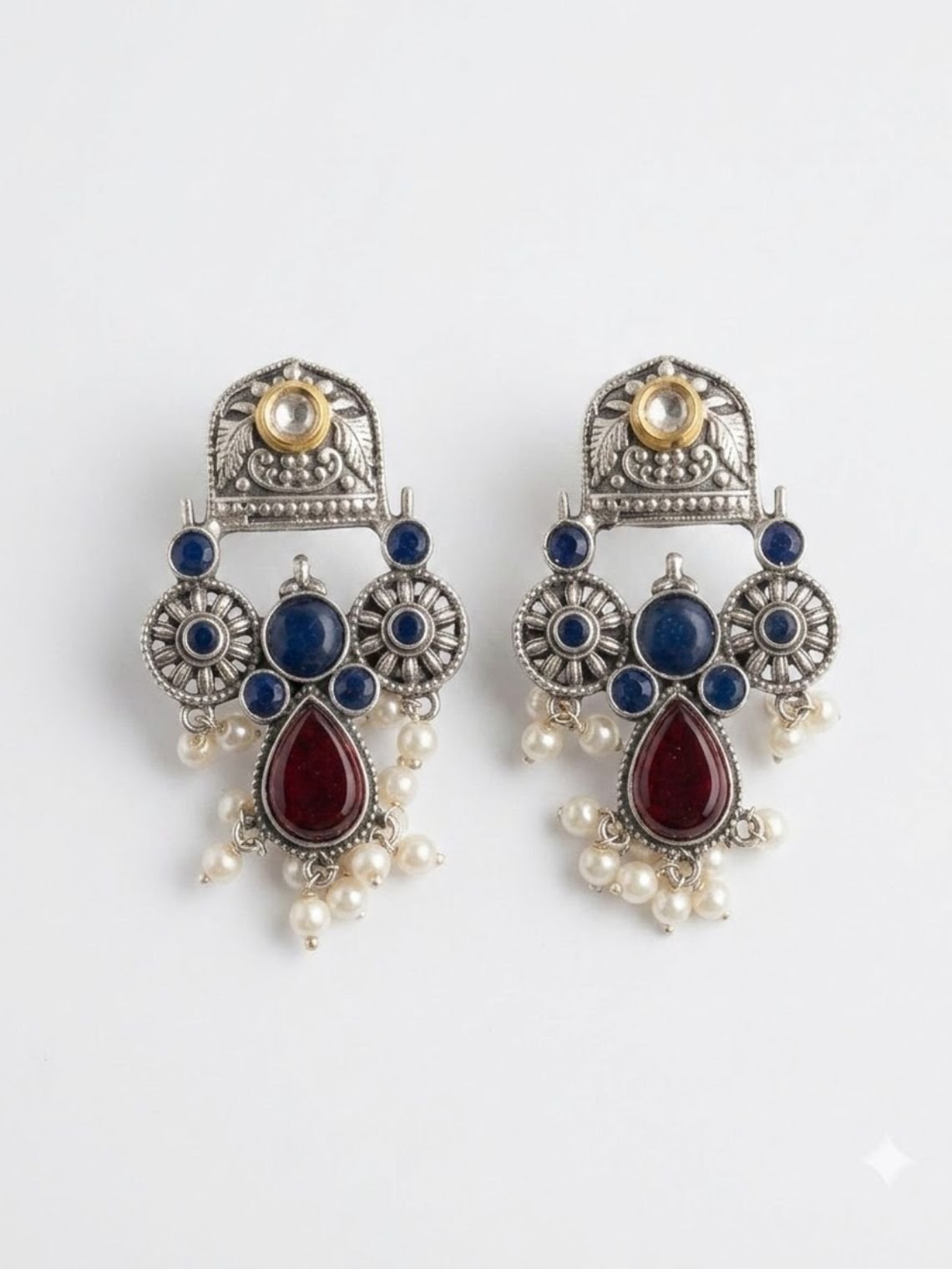 Jaltarang German Silver Earrings - Chowkhat Lifestyle
