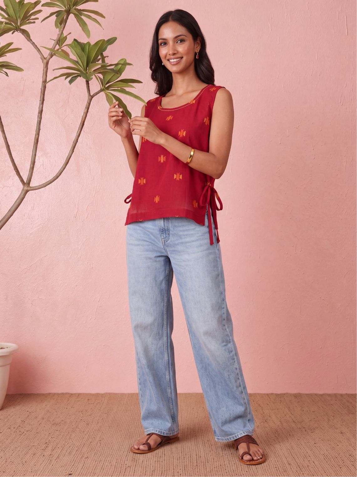 Nysa Handloom Kantha Top - Chowkhat Lifestyle