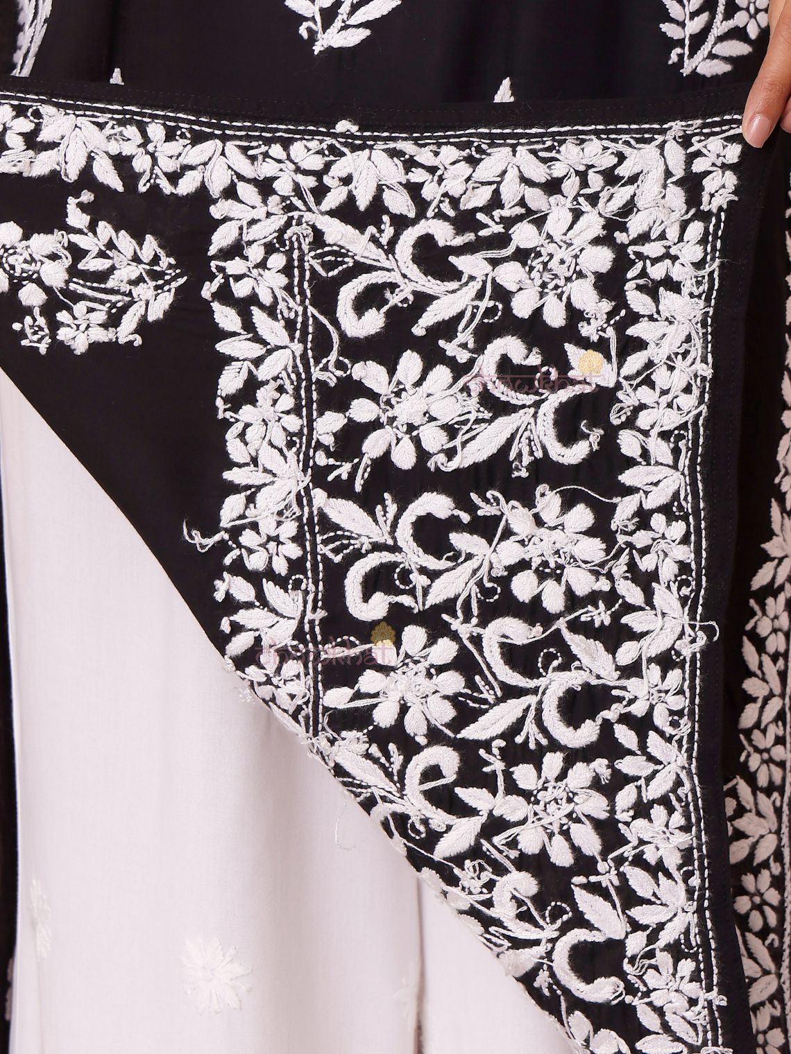 Hania Premium Modal Straight Long Chikankari Kurti