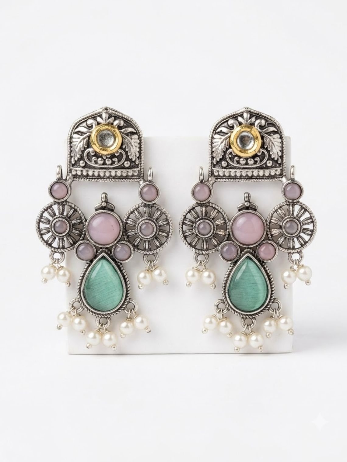 Jaltarang German Silver Earrings - Chowkhat Lifestyle