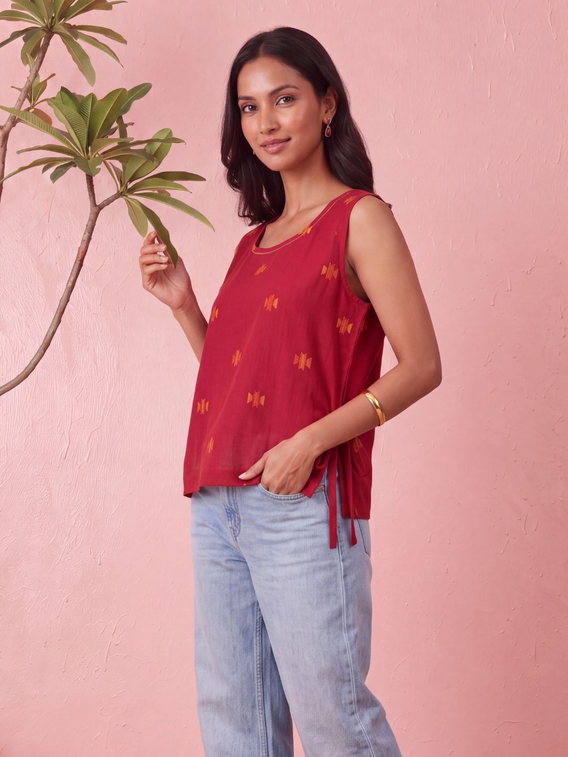 Nysa Handloom Kantha Top - Chowkhat Lifestyle