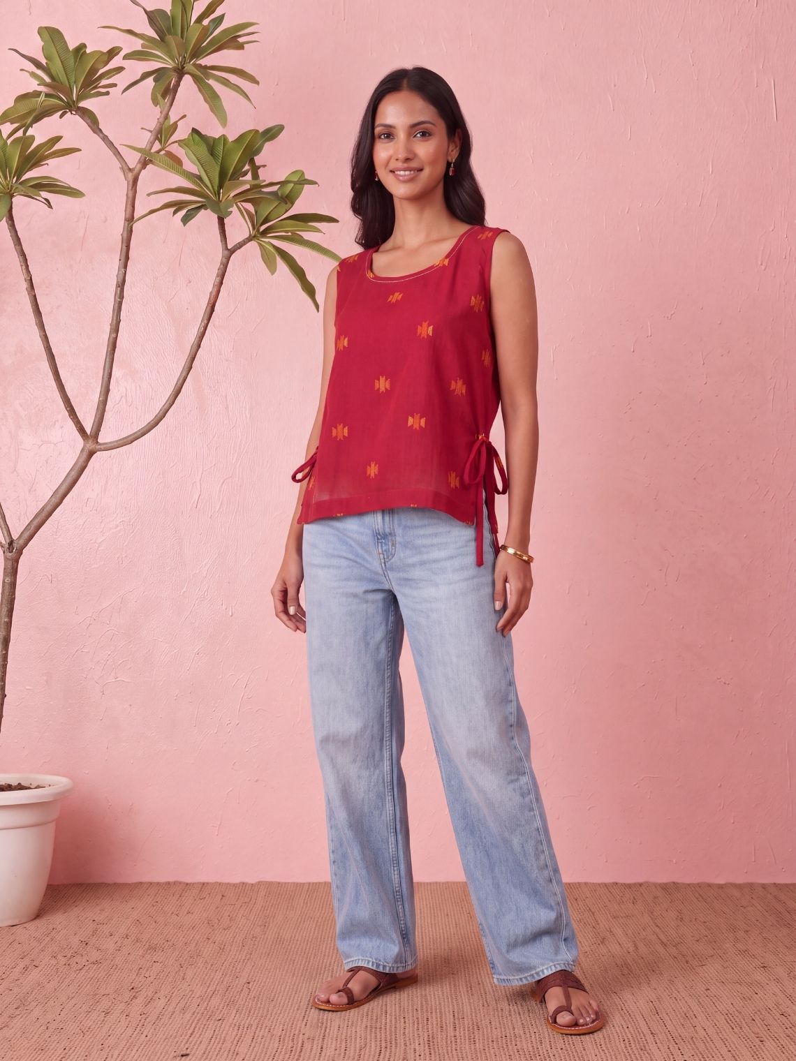 Nysa Handloom Kantha Top - Chowkhat Lifestyle