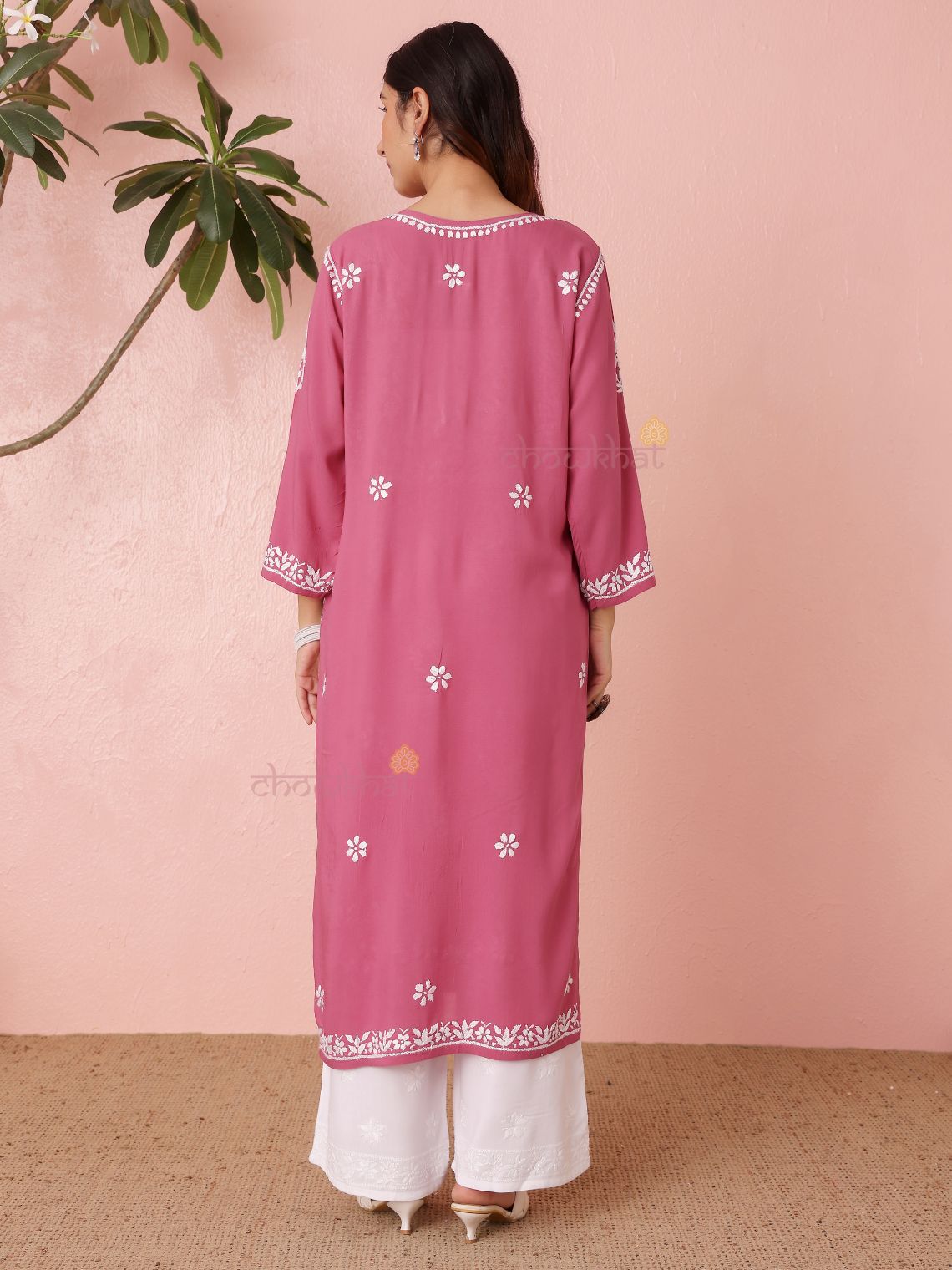 Hania Modal Straight Long Chikankari Kurti