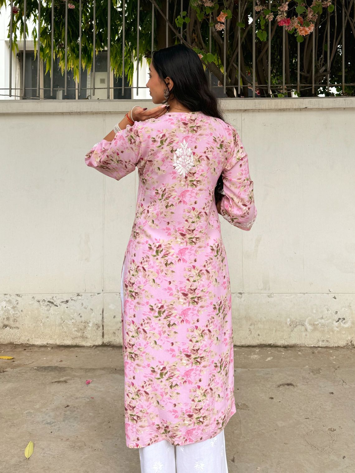 Ishani Rayon Printed Straight Chikankari Kurti - Chowkhat Lifestyle