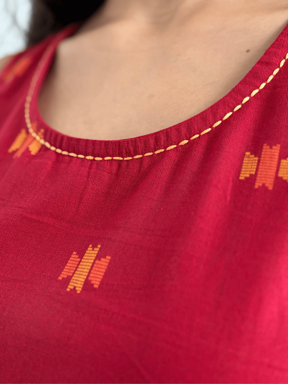 Nysa Handloom Kantha Top - Chowkhat Lifestyle