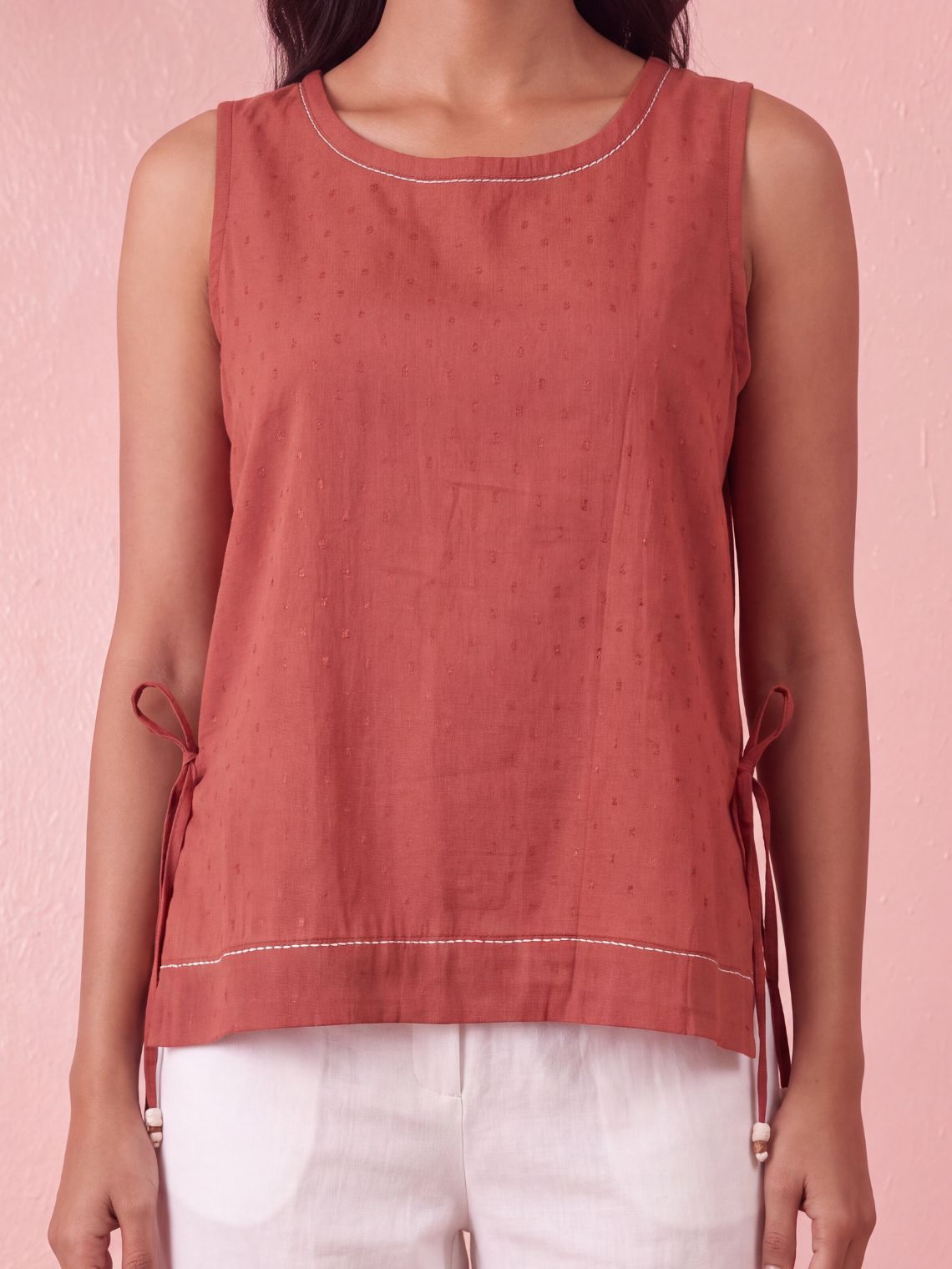 Noor Dobby Cotton Kantha Top - Chowkhat Lifestyle