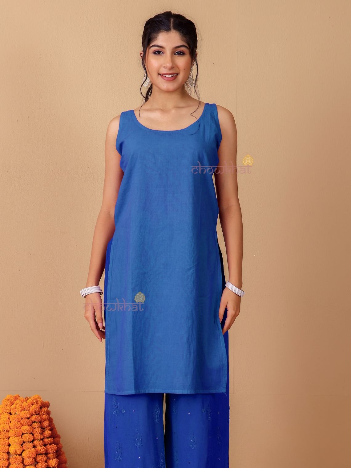 Falak Chikankari Suit Set with Mukaish Work - Chowkhat Lifestyle