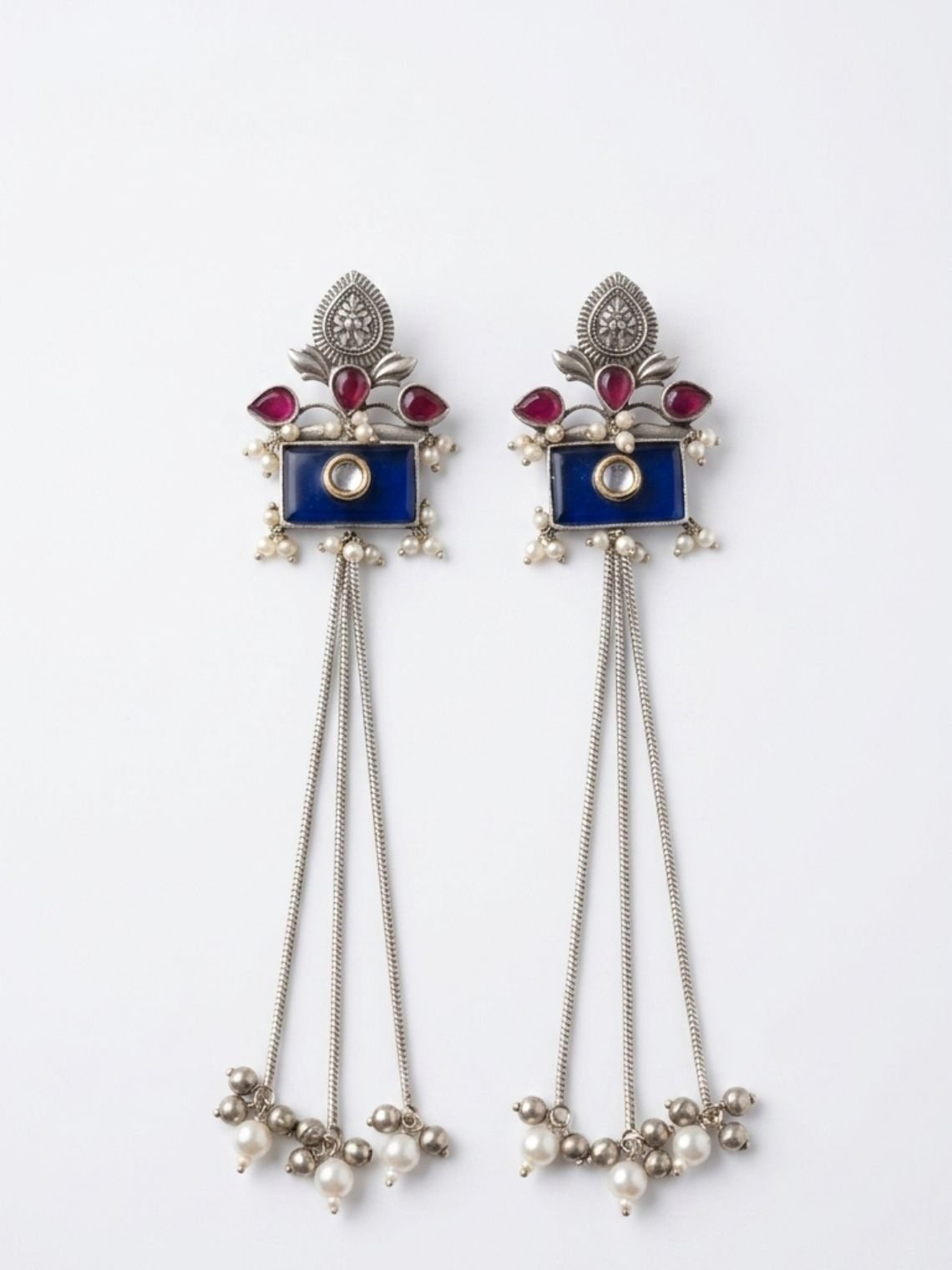 Jhanak Stone Oxidised Earrings - Chowkhat Lifestyle