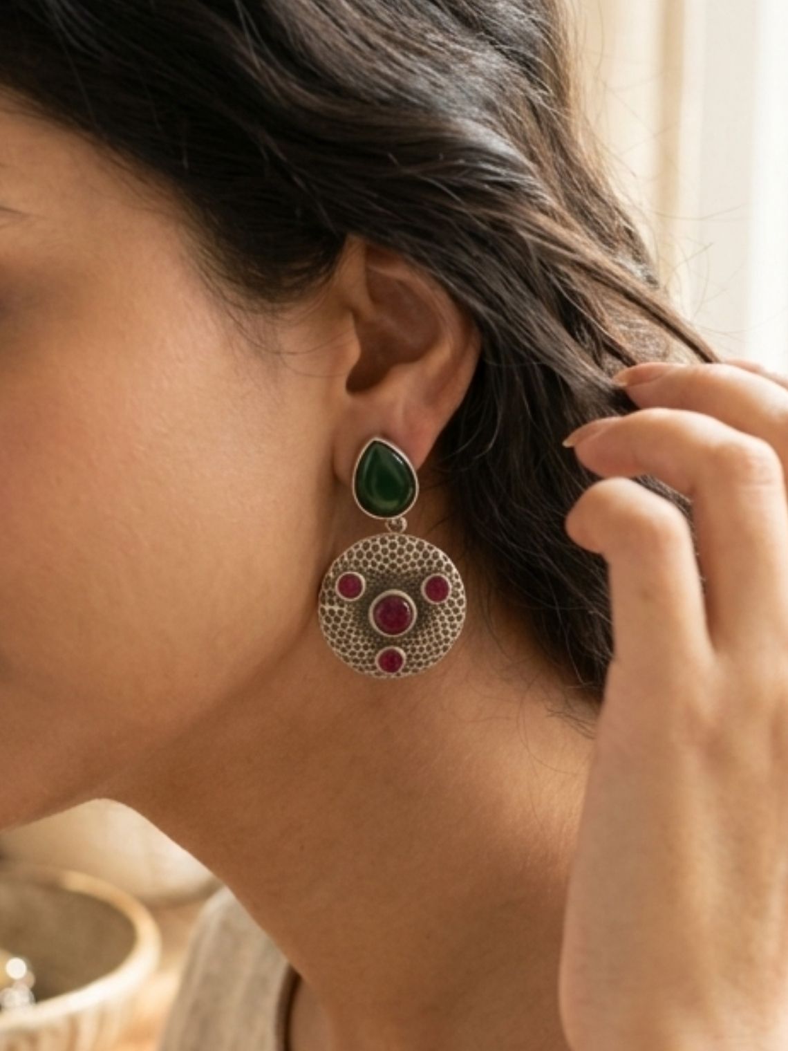 Regal Jewel Oxidised Earrings - Chowkhat Lifestyle