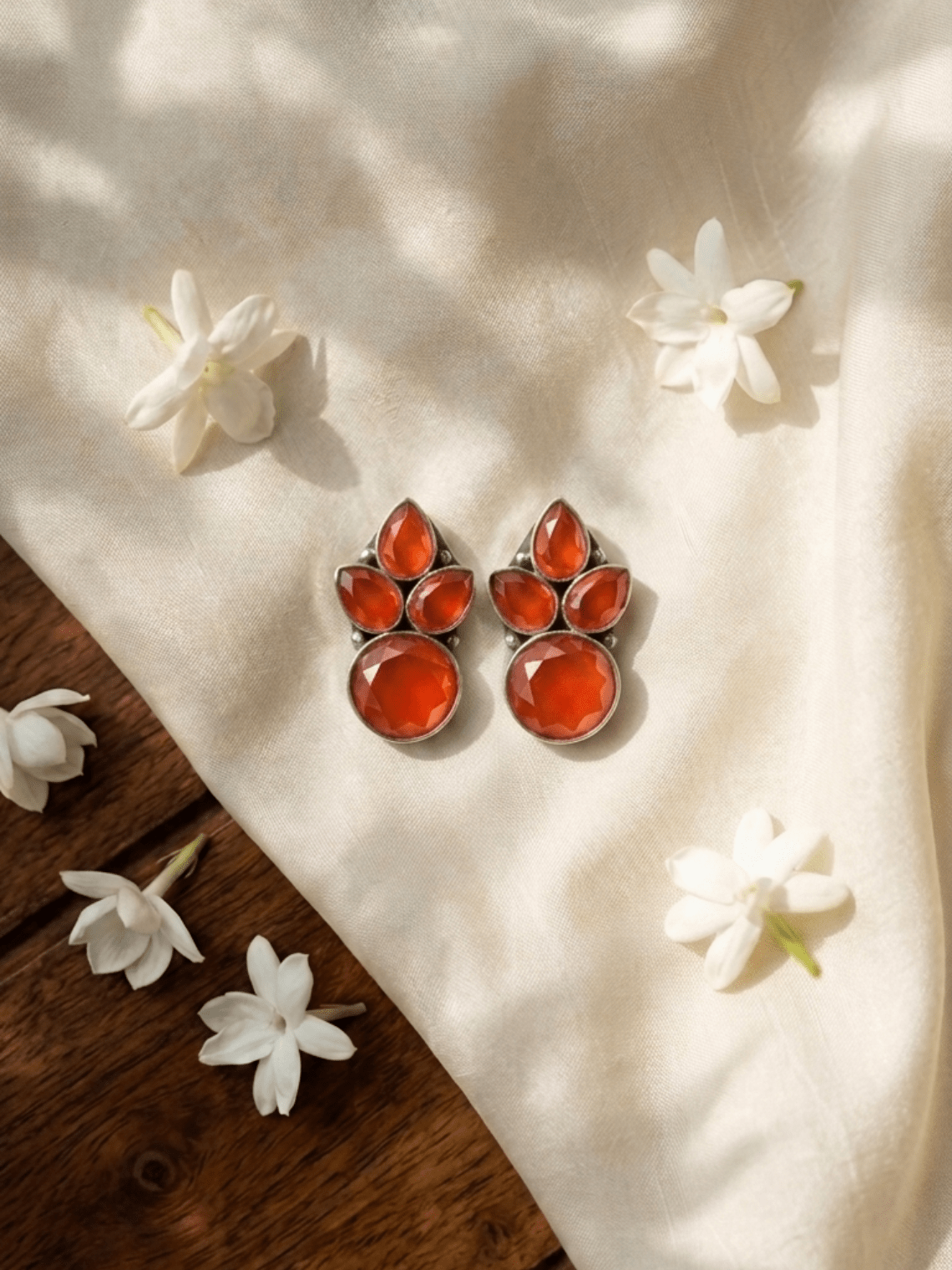 Classic Stone Oxidised Earrings - Chowkhat Lifestyle